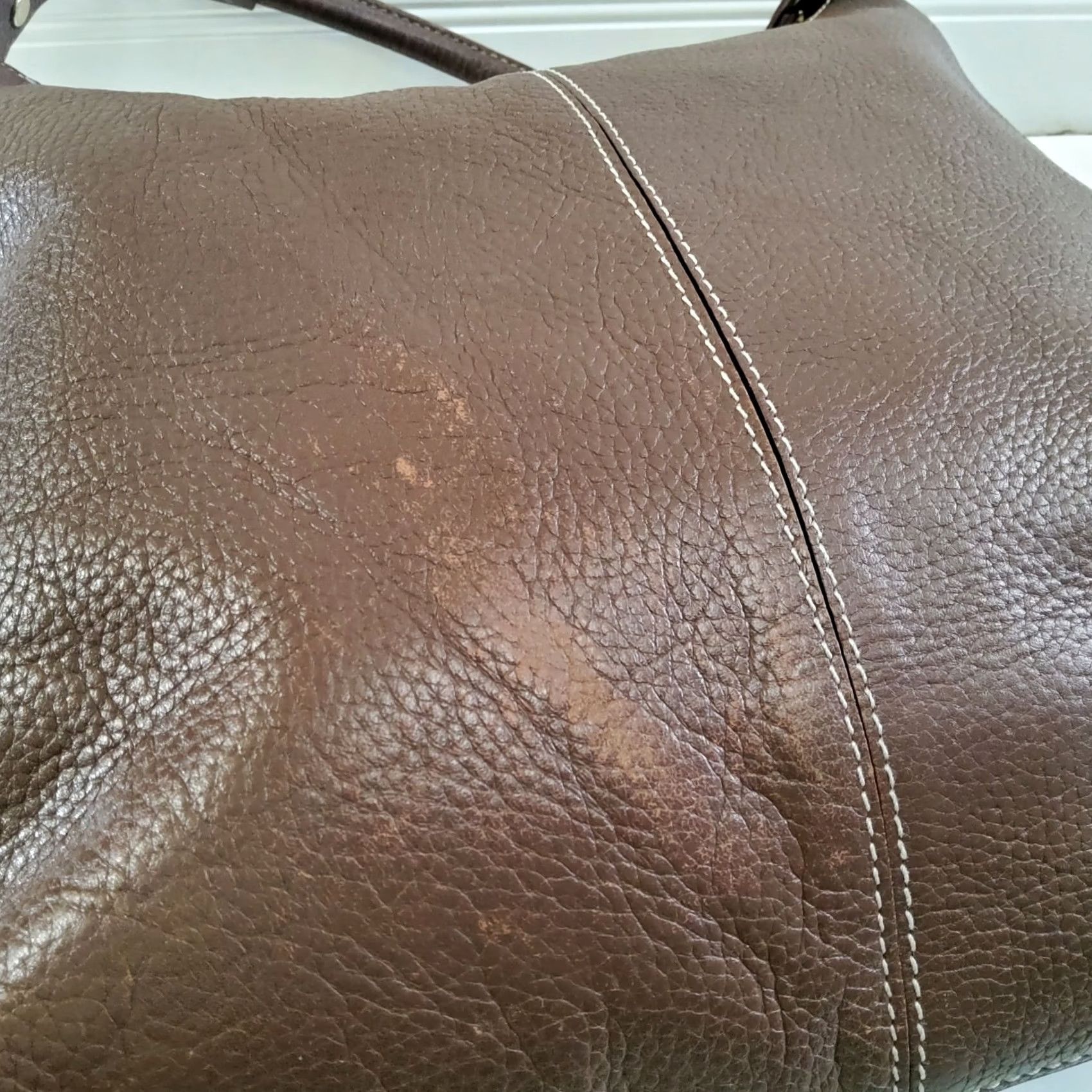 Vintage kate spade new york Pebbled Leather Hobo Shoulder Bag Purse Brown Women Medium Leather Zip Bag Women Mens? Size ONE SIZE - 7 Thumbnail