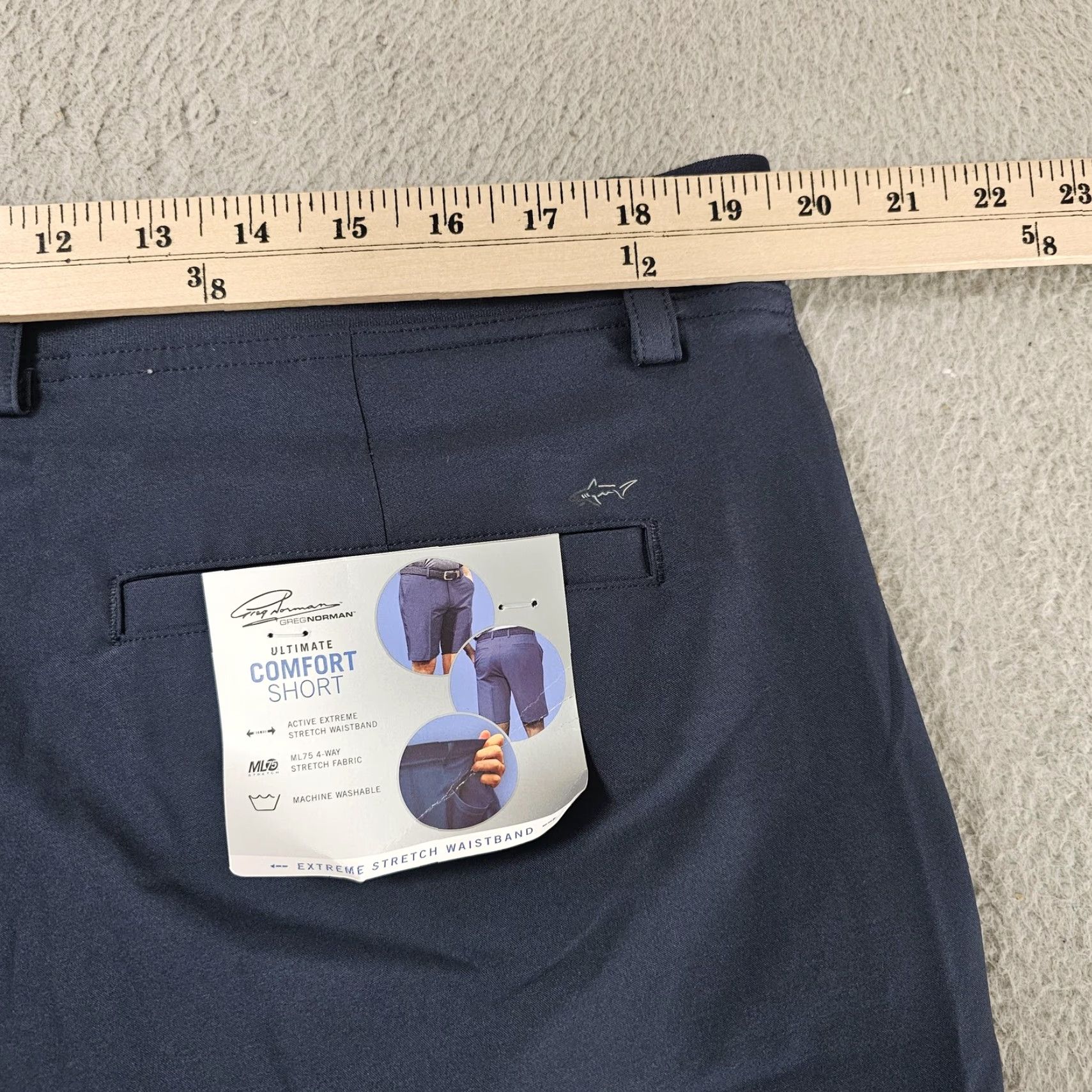 Vintage Greg Norman Ultimate Comfort Shorts Mens 38 Navy Golf Chino Stretch Inseam 10 in Size US 38 / EU 54 - 4 Thumbnail
