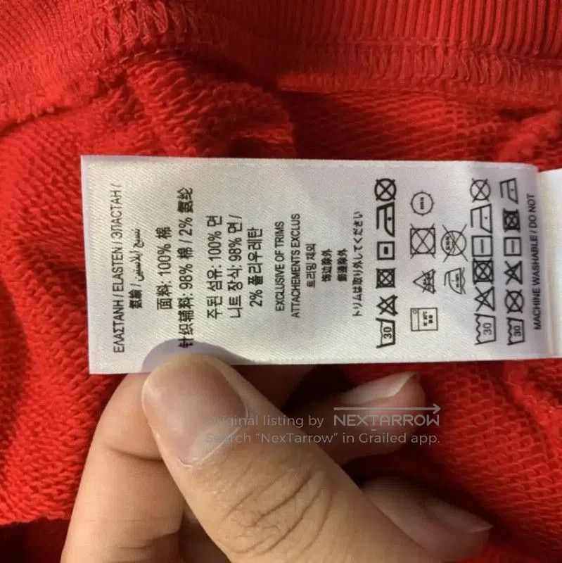 Burberry Burberry Red Cotton Women's Hoodie. Size M / US 6-8 / IT 42-44 - 7 Thumbnail