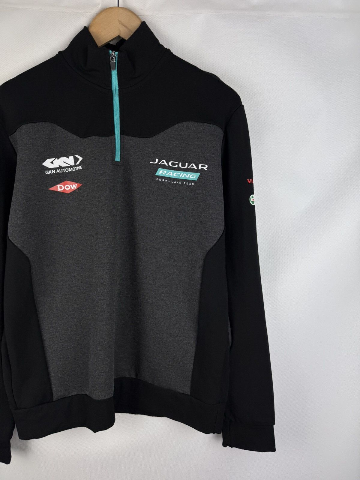 Other Jaguar Racing Formula-E Team 1/4 Zip Sweatshirt Pullover Size US M / EU 48-50 / 2 - 2 Thumbnail