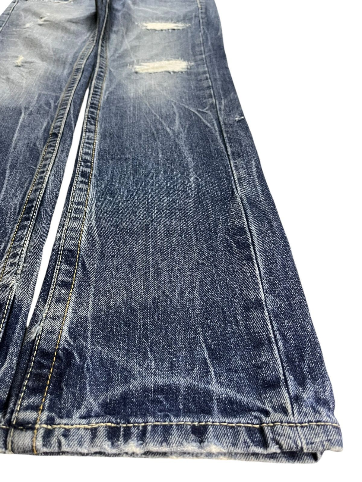 Japanese Brand Vintage Japanese Brand Patches Embroidery Distressed Jeans Size US 32 / EU 48 - 7 Thumbnail
