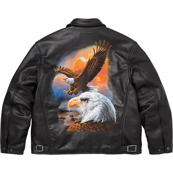Maison Margiela × Supreme Schott Eagle Leather Jacket Size US M / EU 48-50 / 2 - 1 Thumbnail