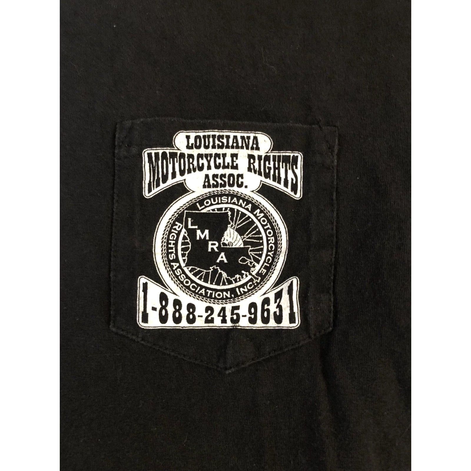 Gildan VINTAGE Louisiana Motorcycle Rights T-Shirt L Black Gildan Shirt Mens USA 2000s 90s Rally Motorbike Size US L / EU 52-54 / 3 - 2 Thumbnail