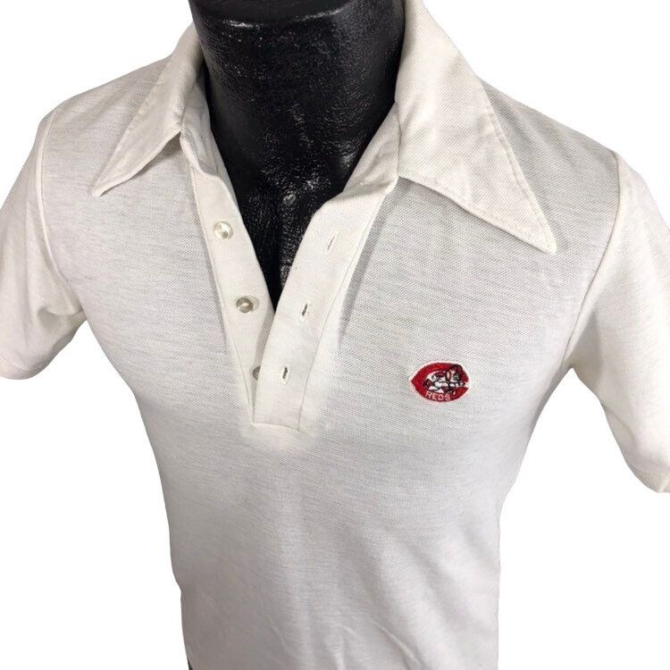 Logo 7 Vtg NFL LOGO 7 Seven White Cincinnati Reds MLB Baseball Polo Size US XS / EU 42 / 0 - 1 Thumbnail