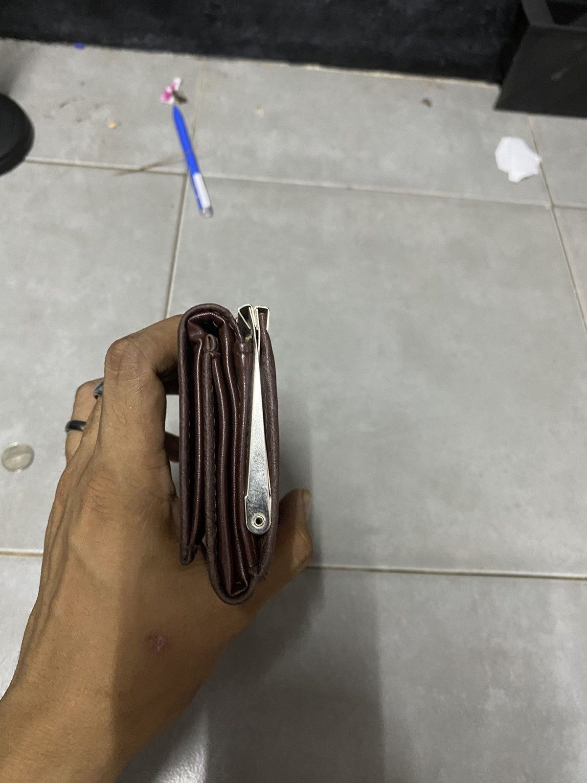 Leather × Vintage Leather Wallet Montino Size ONE SIZE - 5 Thumbnail