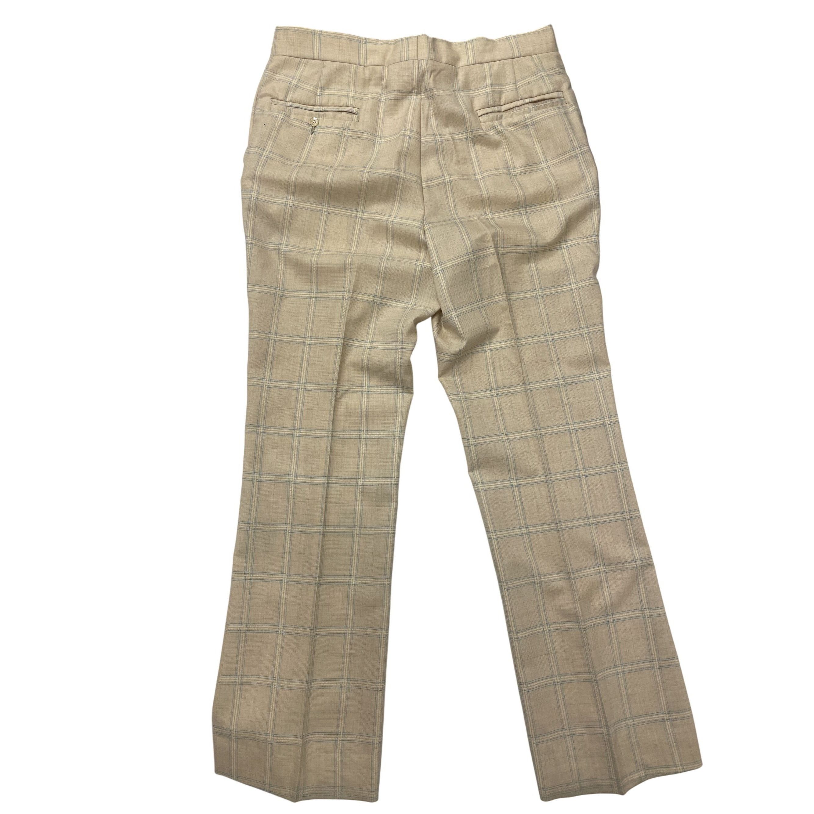 Other 2 pc Vtg Union Made OVERCHECK MoD Disco Bell Bottom Suit Size 38R - 13 Thumbnail