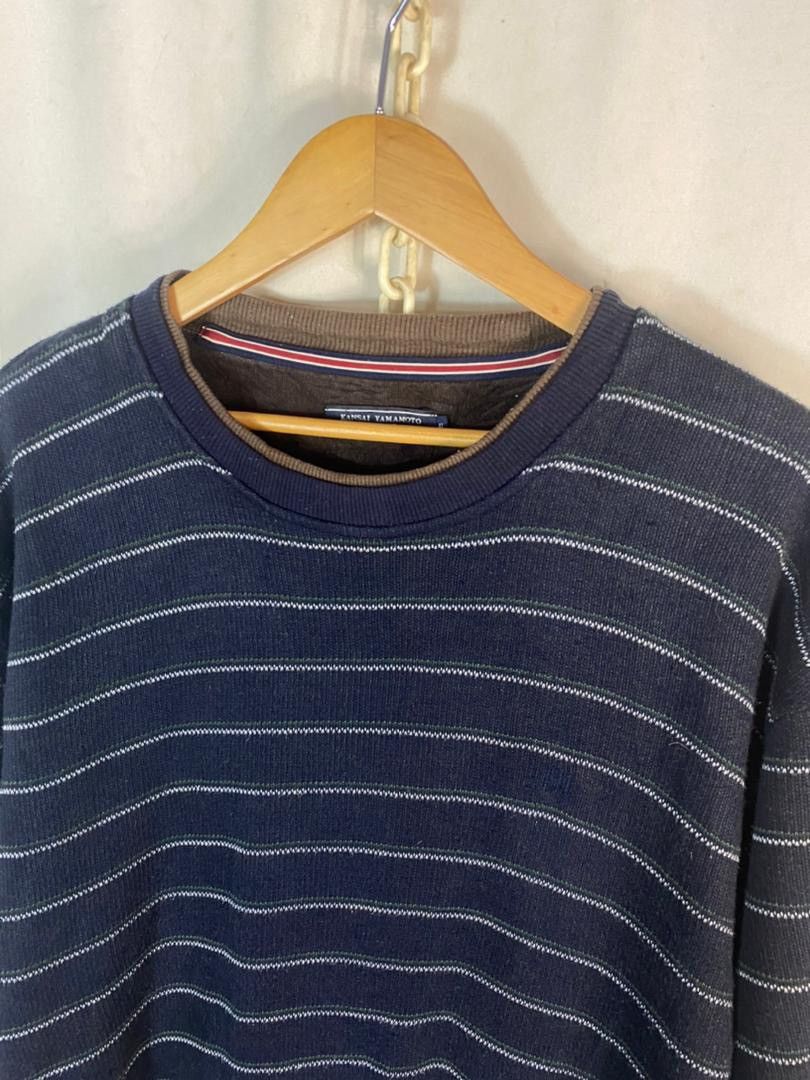 Japanese Brand × Kansai Yamamoto Kansai Yamamoto homme stripe sweatshirt Size US XXL / EU 58 / 5 - 5 Thumbnail