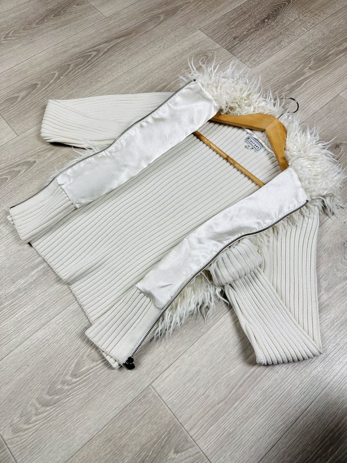 Other Japanese Fur Knit Zip Sweater LGB Style Y2K IfSixWasNine Size M / US 6-8 / IT 42-44 - 5 Thumbnail