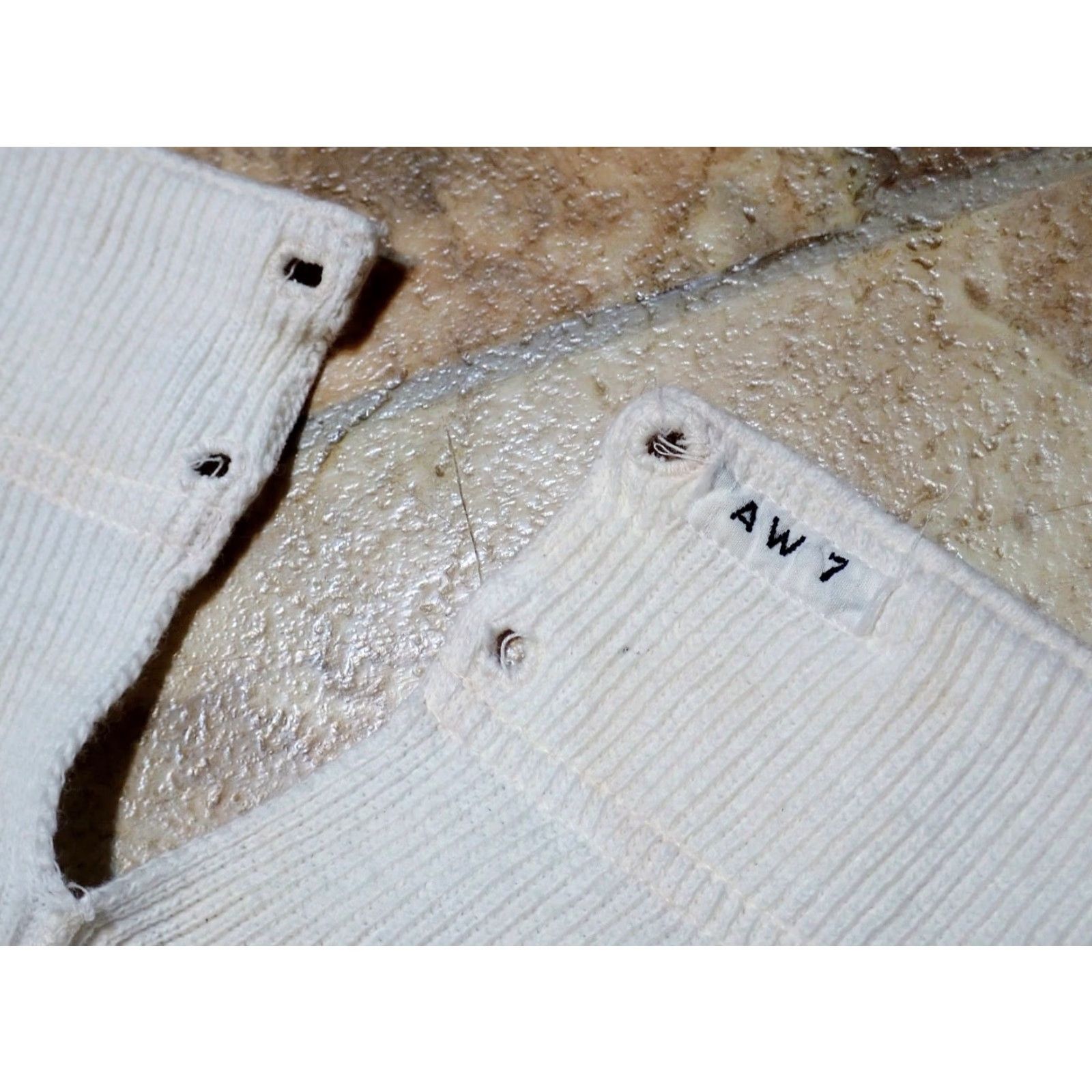 Vintage VINTAGE Rare US Military Long John Thermal Pants 1940s WW2, 33" Waist, White, Inseam 22", 1940s Military Long Johns Size US 33 - 4 Thumbnail