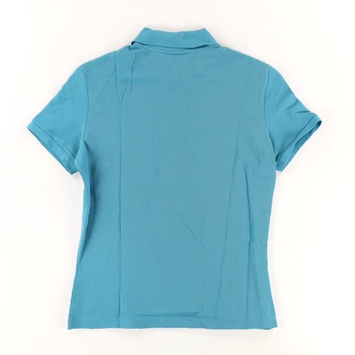 Lacoste Lacoste Polo Shirt Aqua Blue Women's 38 Pique Stretch Solid Shirt Size XS / US 0-2 / IT 36-38 - 4 Thumbnail