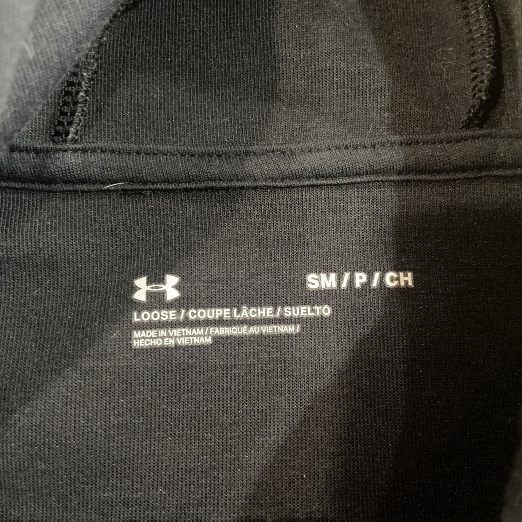 Under Armour Under Armour Hoodie Shirt Black S Pullover Hooded Pockets Men Short Sleeves Subtle Drawstring Front Pocket Logo Clothing Size US S / EU 44-46 / 1 - 2 Thumbnail