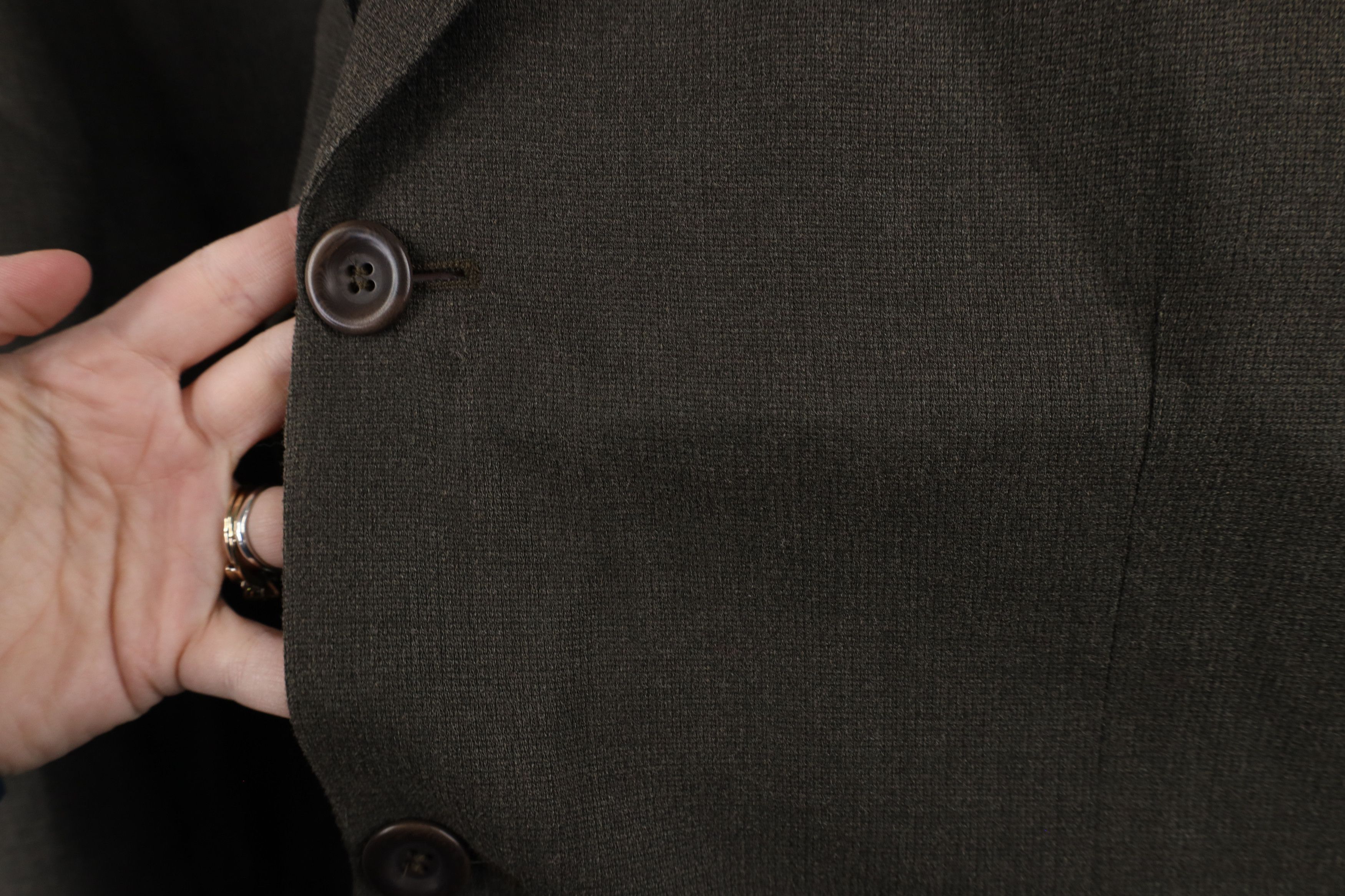 Vintage Today's Man Silk Wool 3 Button Suit Blazer Jacket Italy Size US XXL / EU 58 / 5 - 6 Thumbnail