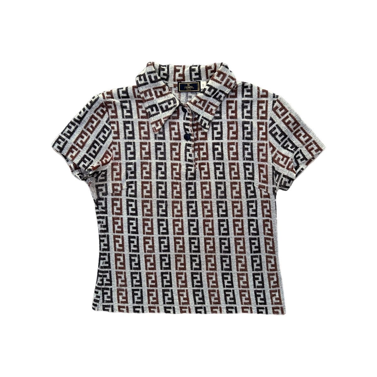 Fendi Vintage Fendi Polo Shirt Size S / US 4 / IT 40 - 6 Thumbnail