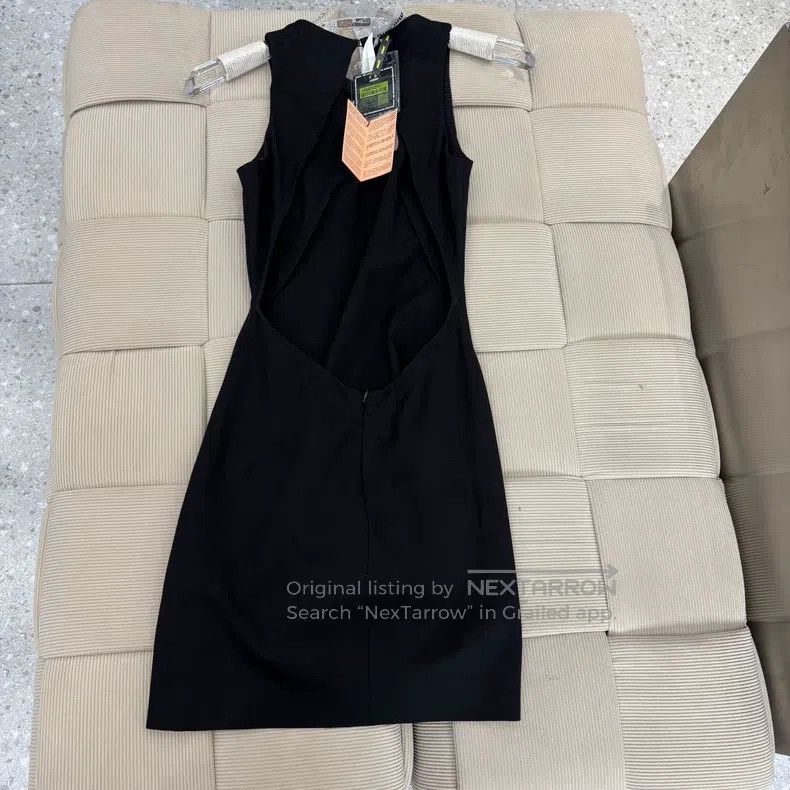 Miu Miu Miu Miu 38 Solid color round neck hollow long sleeveless dr Size S / US 4 / IT 40 - 2 Thumbnail