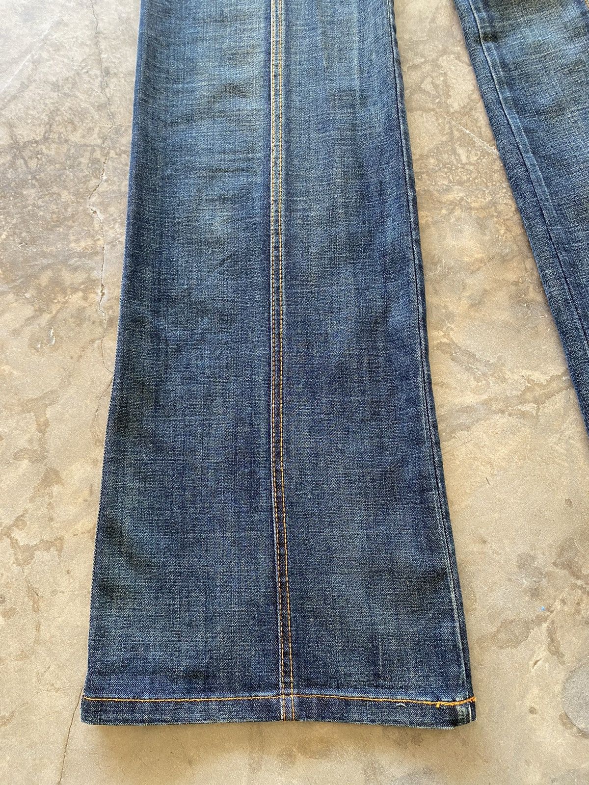 Hysteric Glamour × Japanese Brand Flare Jeans Kumikyoku Low Rise Wide Leg Baggy Size US 30 / EU 46 - 10 Thumbnail