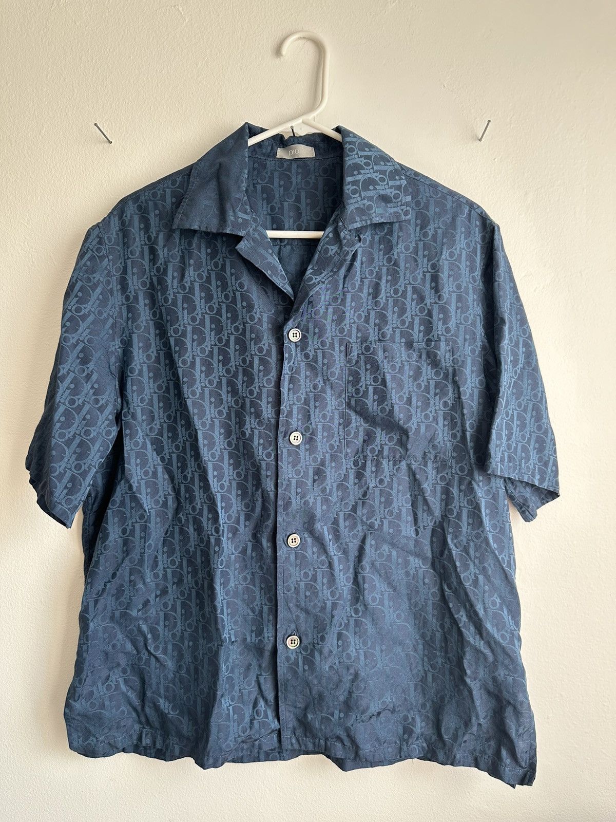Dior Dior Oblique Short-Sleeved Shirt Size US M / EU 48-50 / 2 - 1 Thumbnail