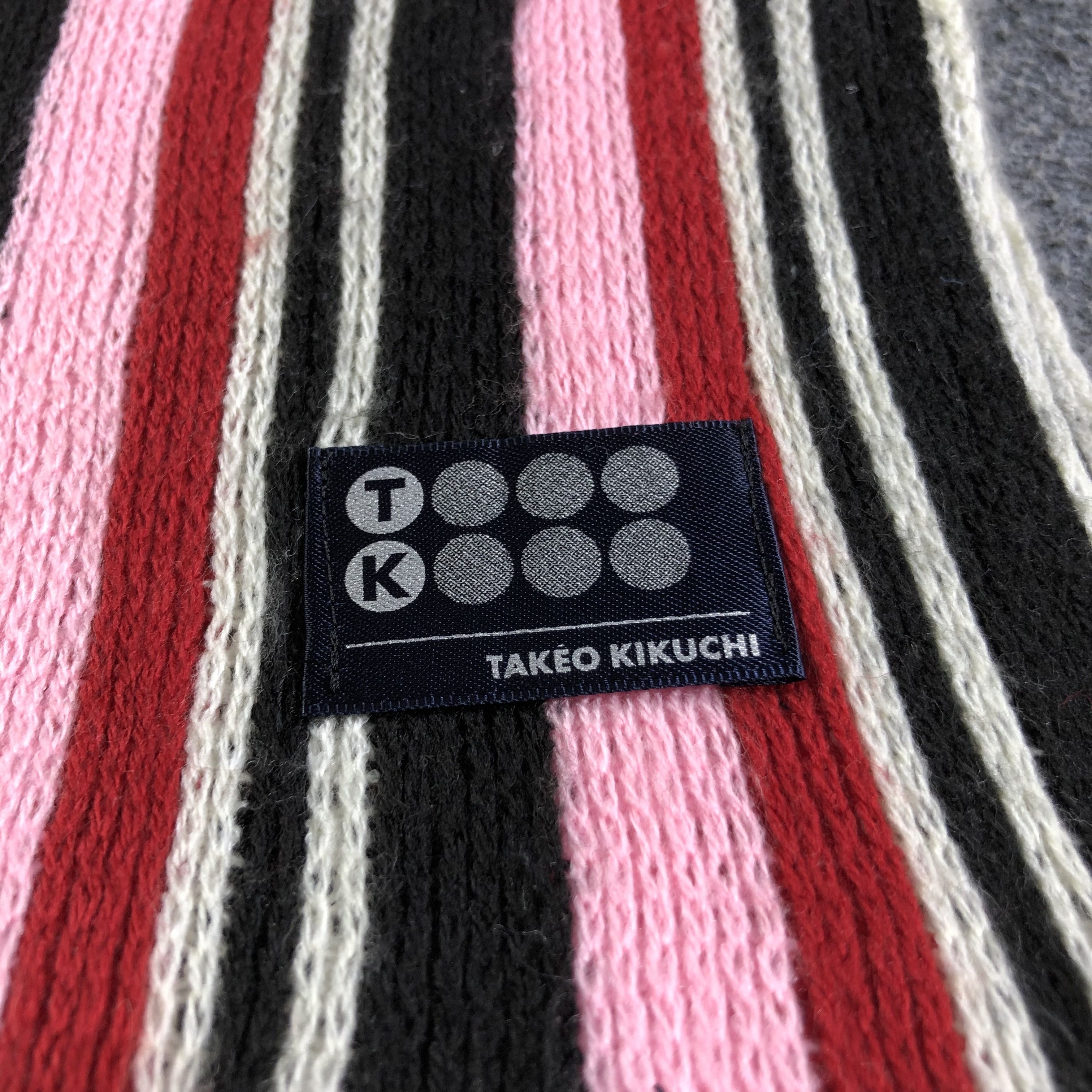 Takeo Kikuchi Takeo Kikuchi Striped Scarf Muffler Neckwear V2589 Size ONE SIZE - 4 Thumbnail