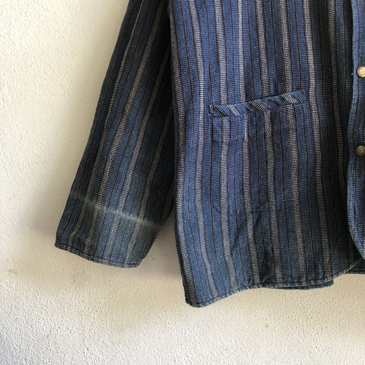 Other Folk Art Woven Reversable Denim Chore Jacket Size US L / EU 52-54 / 3 - 4 Thumbnail