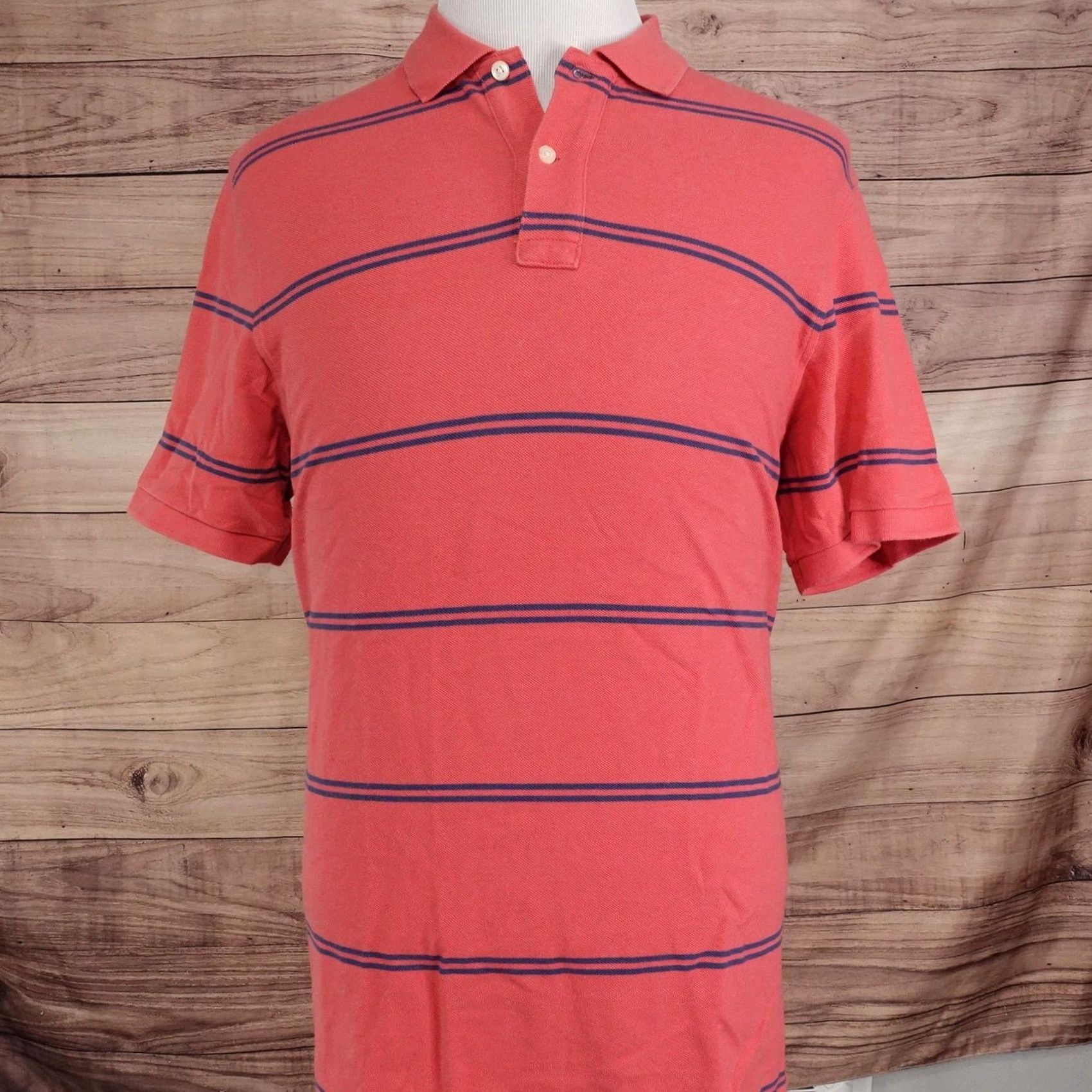 J.Crew J.CREW Polo Shirt Mens L Striped 100% Cotton Collared Short Sleeve Casual Polo Shirt Navy Stripe Pattern Size US L / EU 52-54 / 3 - 3 Thumbnail