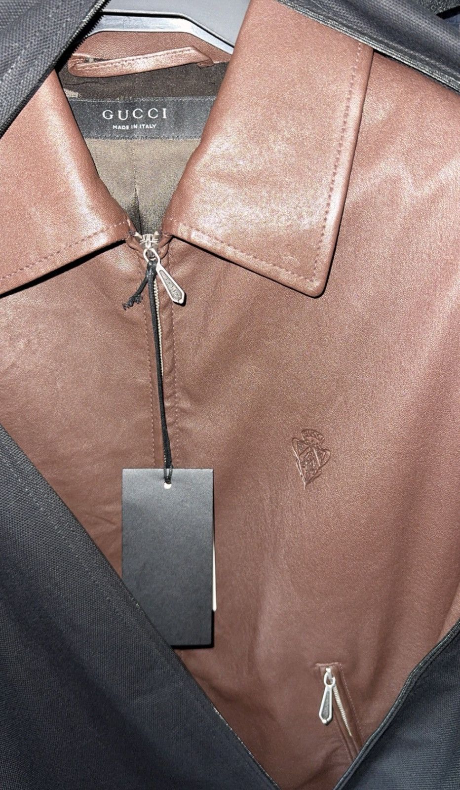 Gucci UNRELEASED Runway Demna GUCCI Leather Jacket Size US M / EU 48-50 / 2 - 2 Thumbnail