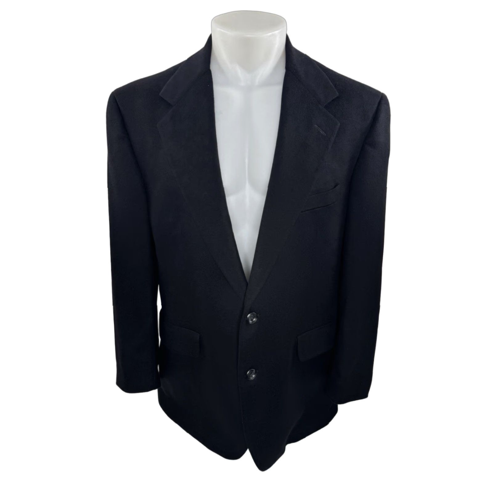 Nordstrom Nordstrom / Loro Piana - 100% Cashmere Blazer Jacket - Black - 43 - Mens - 43R - Cashmere Blazer Jacket - Excellent Size 46R - 1 Thumbnail