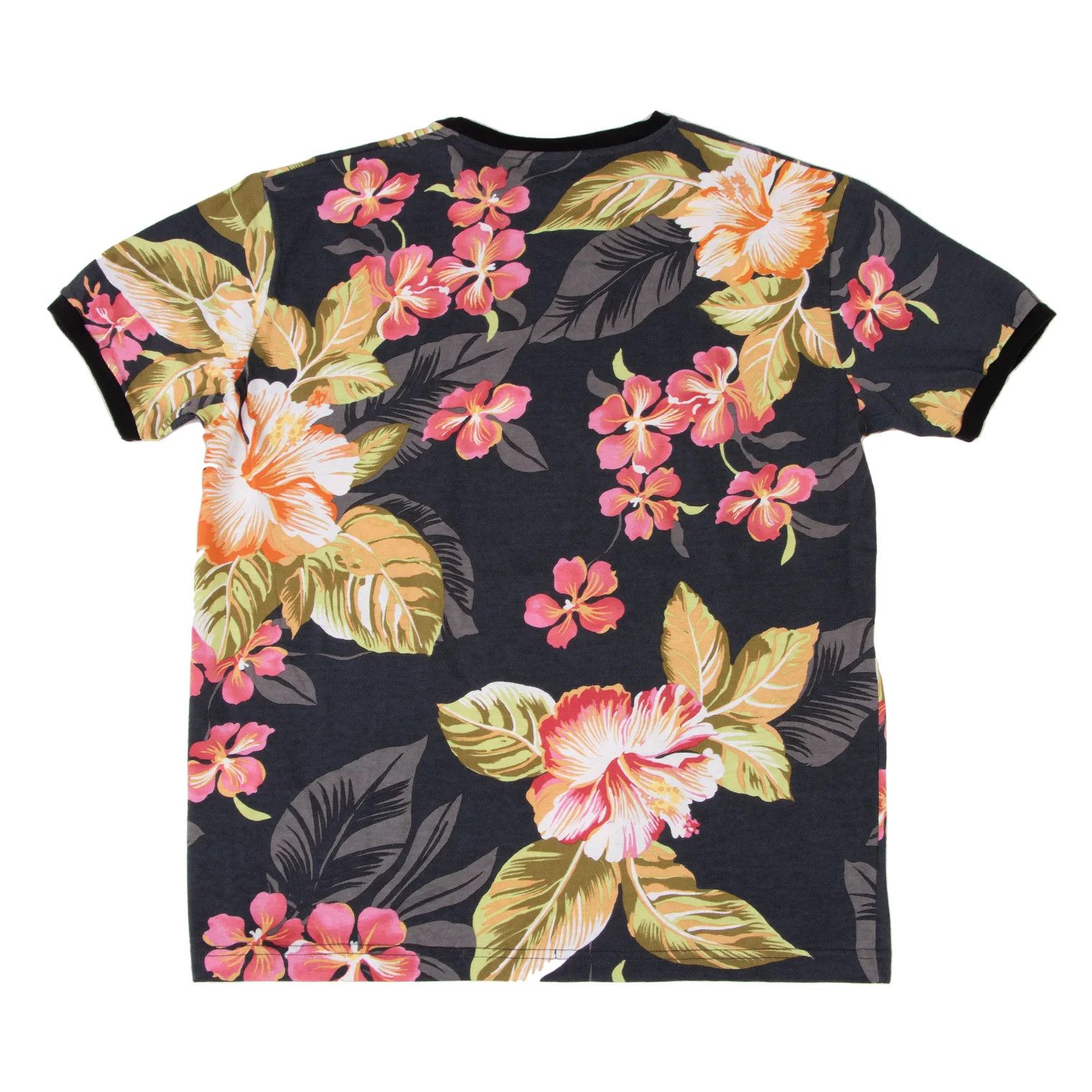 Etro Hibiscus Print T-Shirt in Black, Orange, and Pink, Size S Size US S / EU 44-46 / 1 - 9 Thumbnail