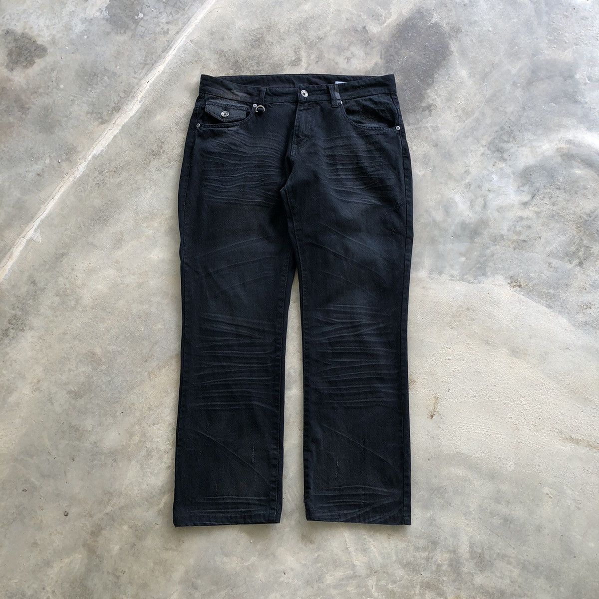 semanticdesign SEMANTIC DESIGN Buckle Back Rare Design Jeans Size US 33 - 1 Thumbnail