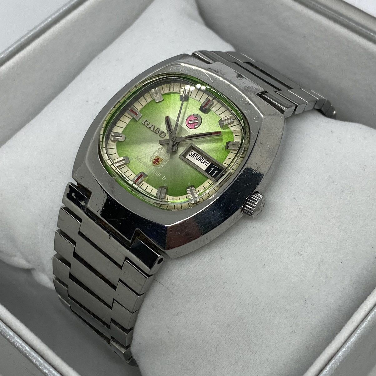 RADO MUSKETEERⅢ NOS NEW OLD STOCK VINTAGE RADO MUSKETEER III AUTOMATIC DAY DATE