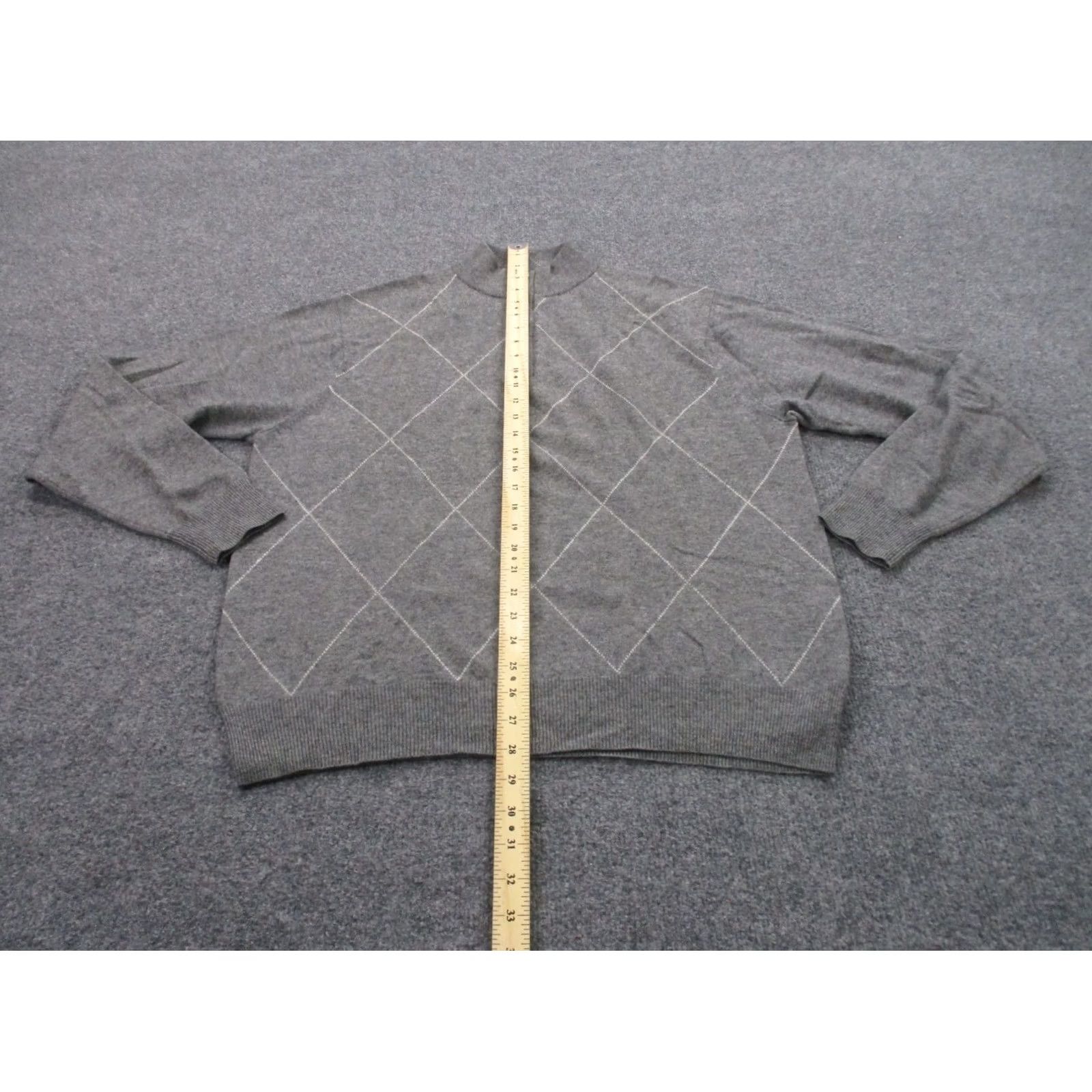Peter Millar Peter Millar Sweater Men L Wool Cashmere Diamond Pullover Golf Preppy Stretch Size US L / EU 52-54 / 3 - 3 Thumbnail