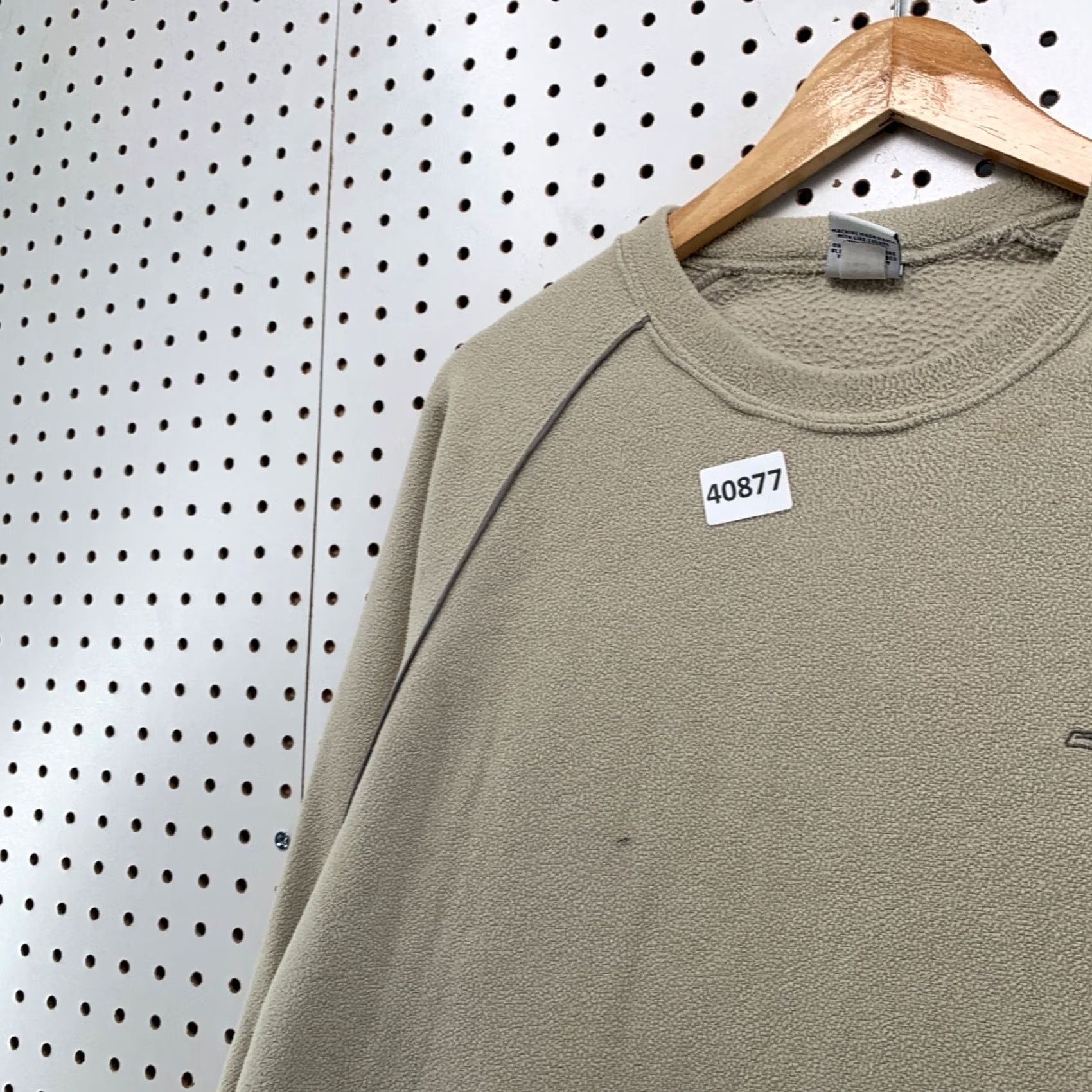 Old Navy VINTAGE Old Navy Fleece Sweatshirt Mens Large Beige Pullover Y2K Size US L / EU 52-54 / 3 - 6 Thumbnail