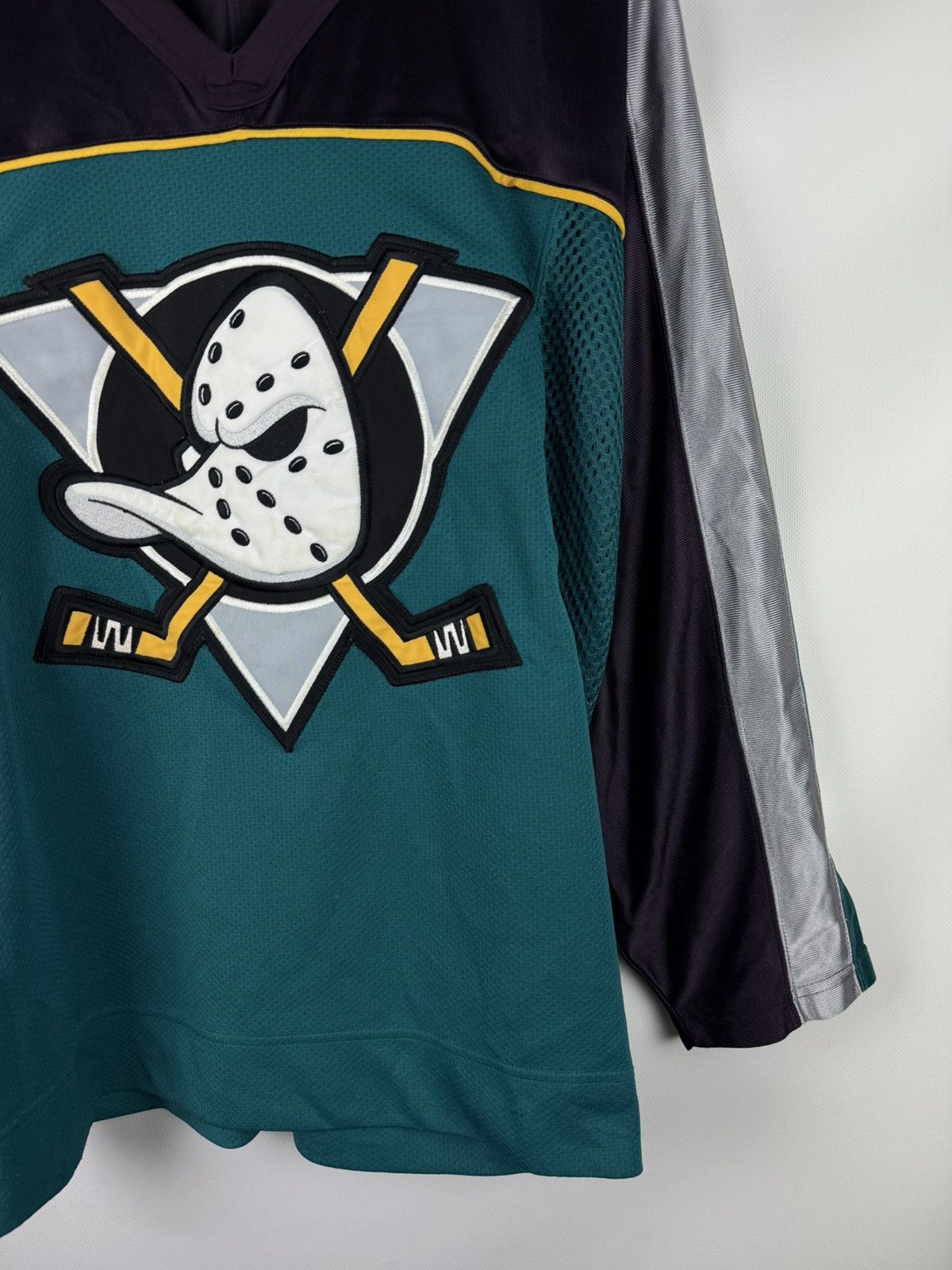 Starter VTG 90s Starter Anaheim Mighty Ducks NHL Jersey Shirt Size M Size US M / EU 48-50 / 2 - 6 Thumbnail