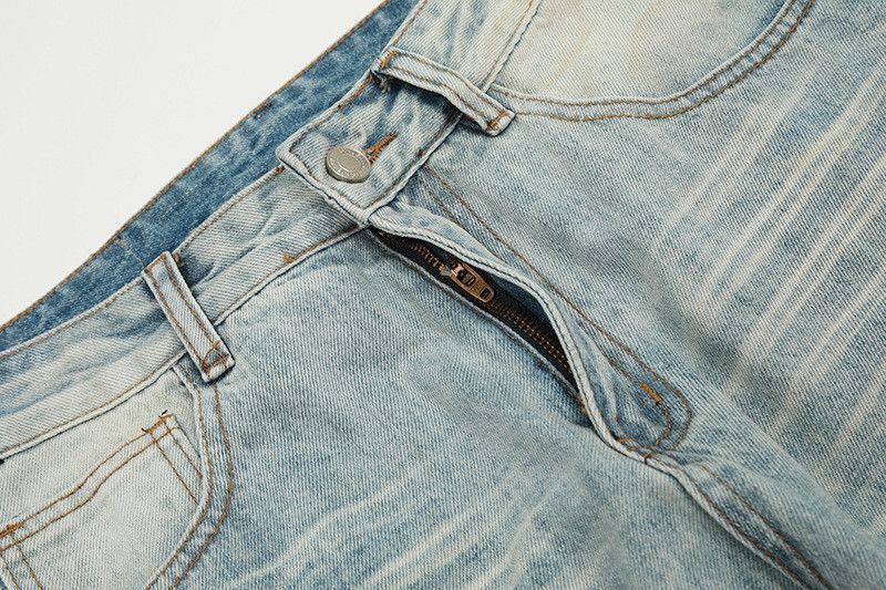 Japanese Brand High street American style light blue wide-leg jeans for men Size US 32 / EU 48 - 5 Thumbnail