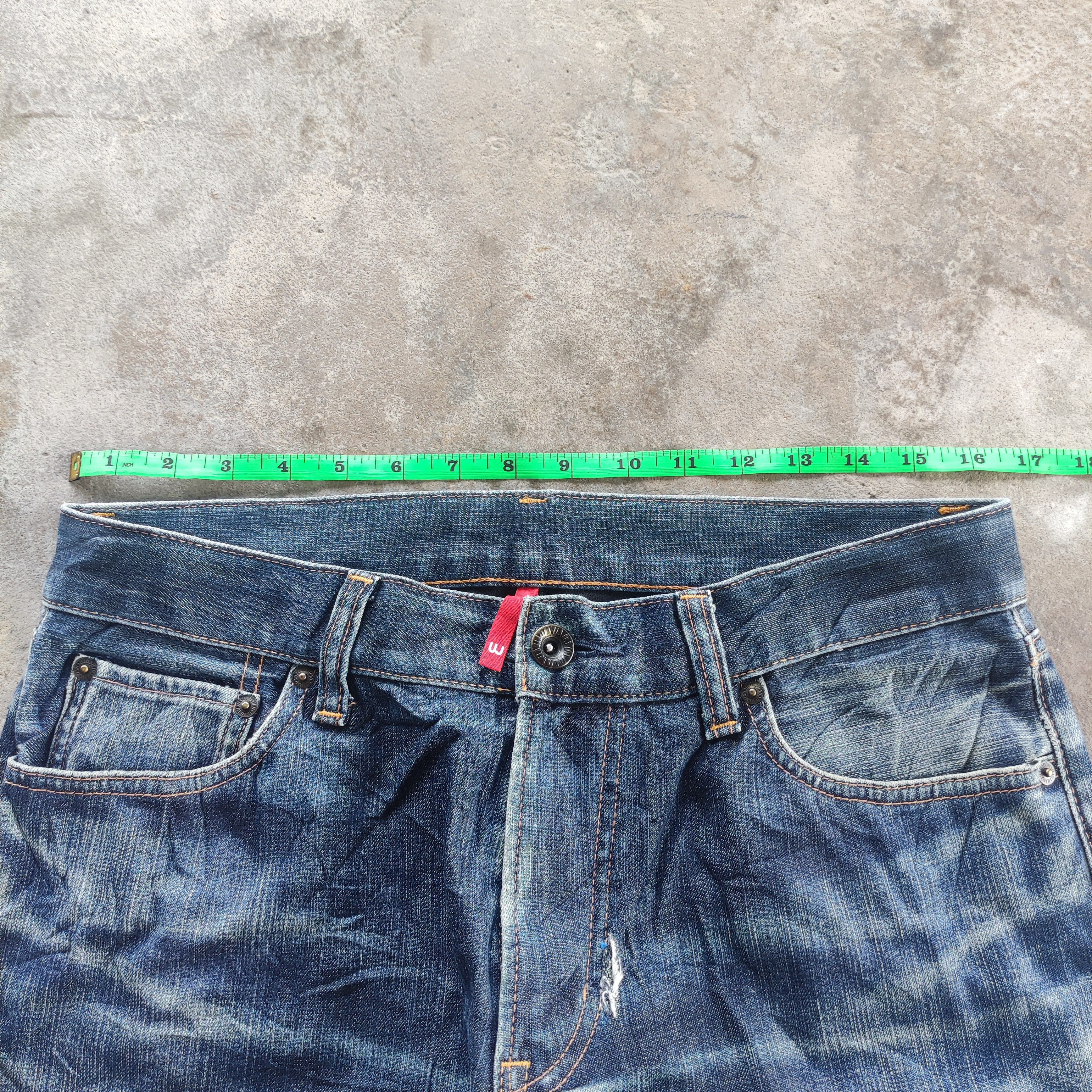 Japanese Brand Vintage Japanese Brand Straight Jeans Ripped Pants Size US 34 / EU 50 - 6 Thumbnail