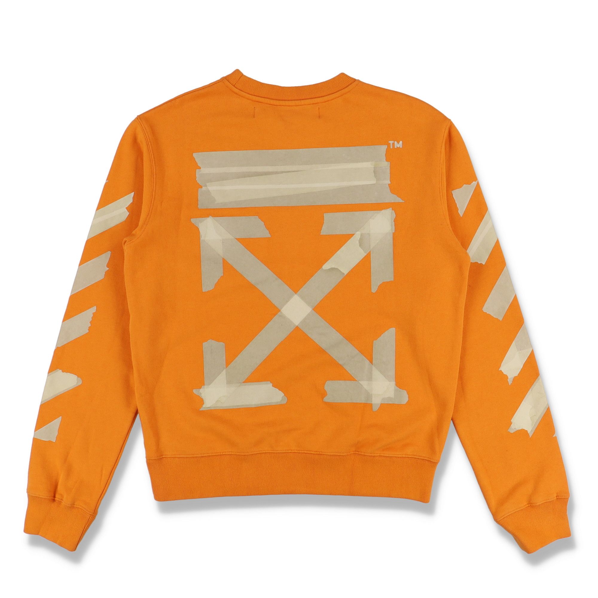 Off-White Orange Tape Arrows Logo Sweatshirt Size US M / EU 48-50 / 2 - 1 Thumbnail