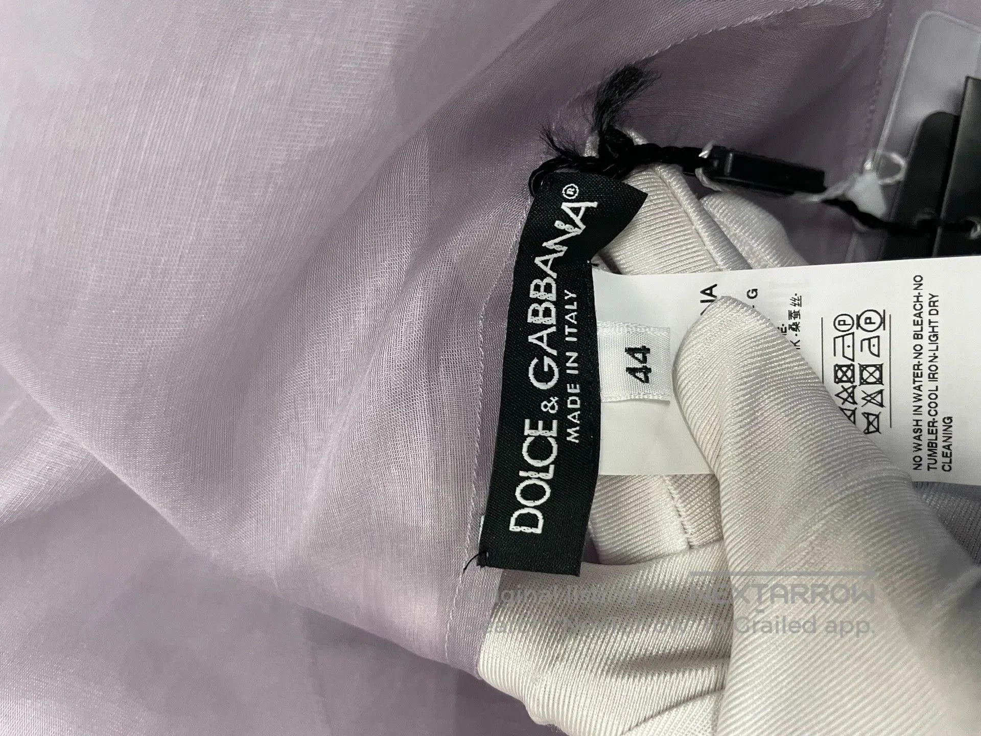 Dolce & Gabbana New DG Silk Shirt. Size M / US 6-8 / IT 42-44 - 3 Thumbnail