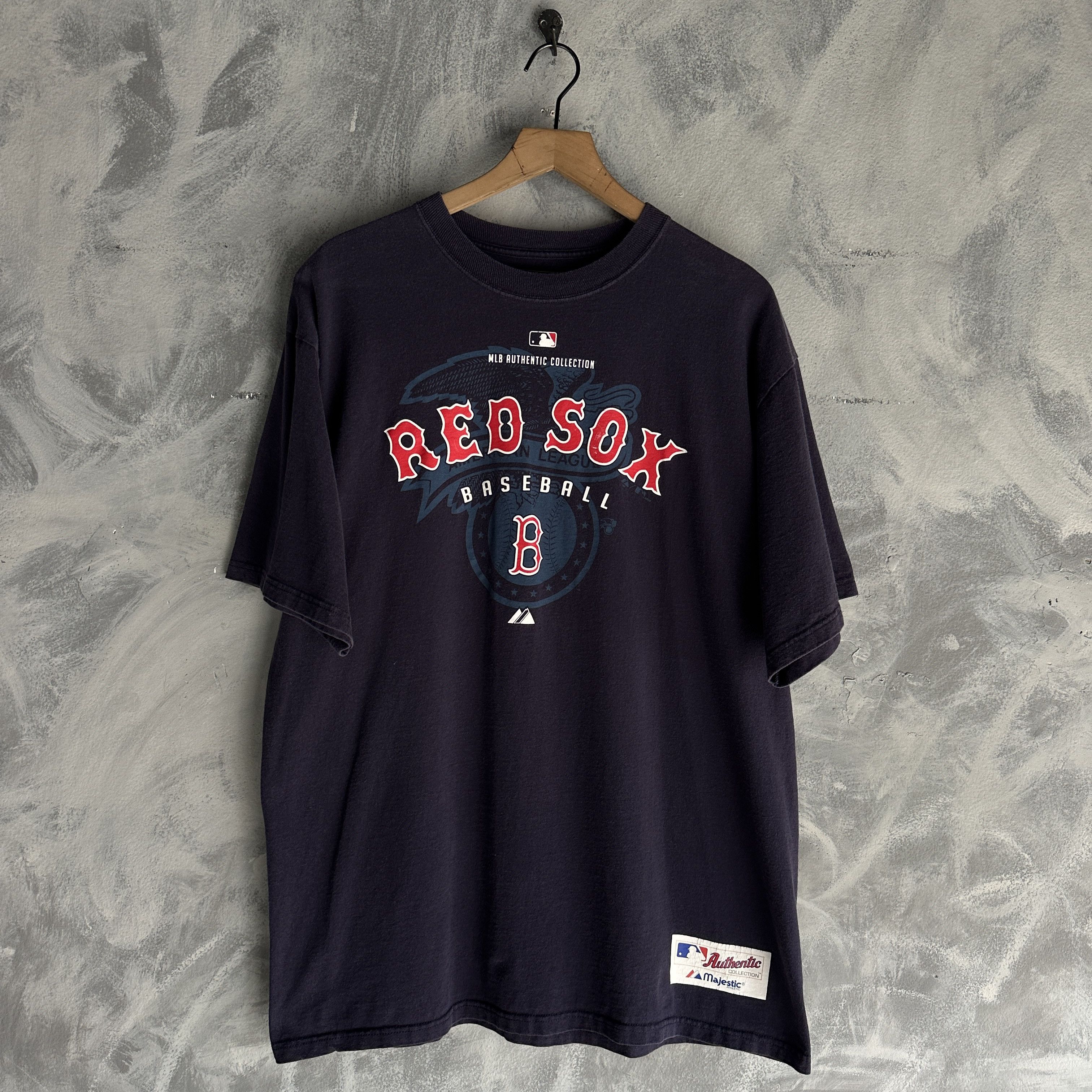 Majestic Vintage Boston Red Soxs T Shirt Mens Baseball Majestic MLB Size US L / EU 52-54 / 3 - 1 Thumbnail