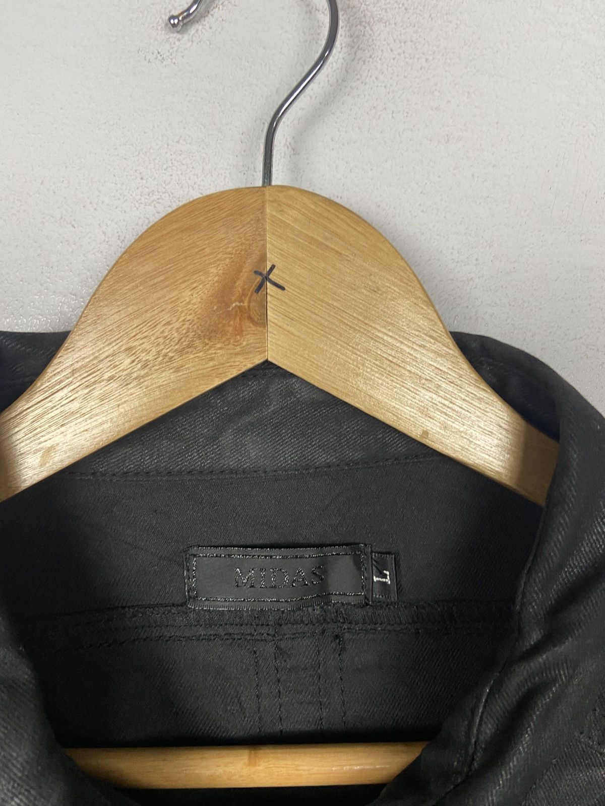 Japanese Brand Black Gothic Coated DRKSHDW Biker Shirt Jacket Size US L / EU 52-54 / 3 - 7 Thumbnail