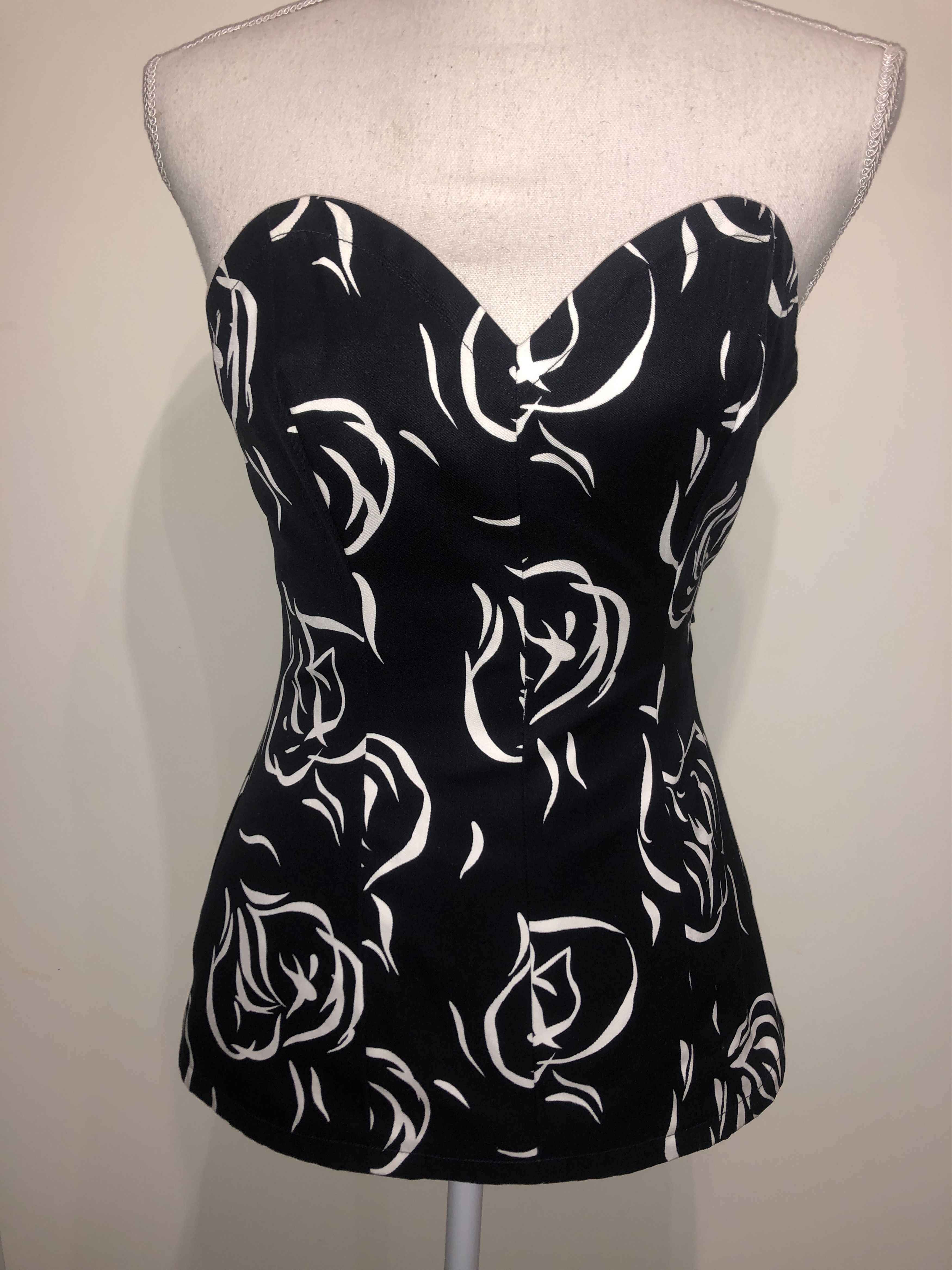 Yves Saint Laurent 80's Combed Cotton Corset Size S / US 4 / IT 40 - 1 Thumbnail