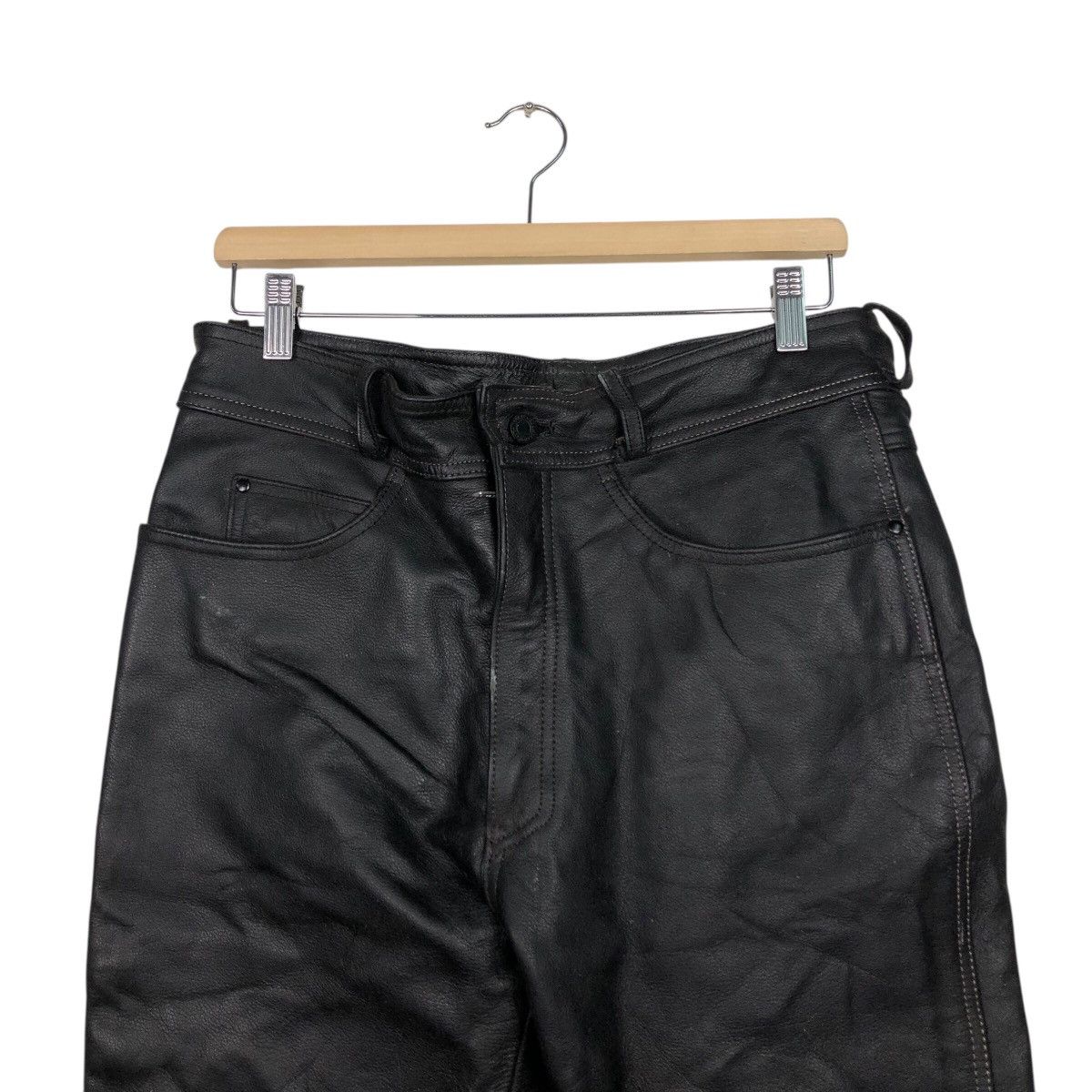 Vintage Rookie Leathers Black Protective Motorcycle Trousers Size US 30 / EU 46 - 4 Thumbnail