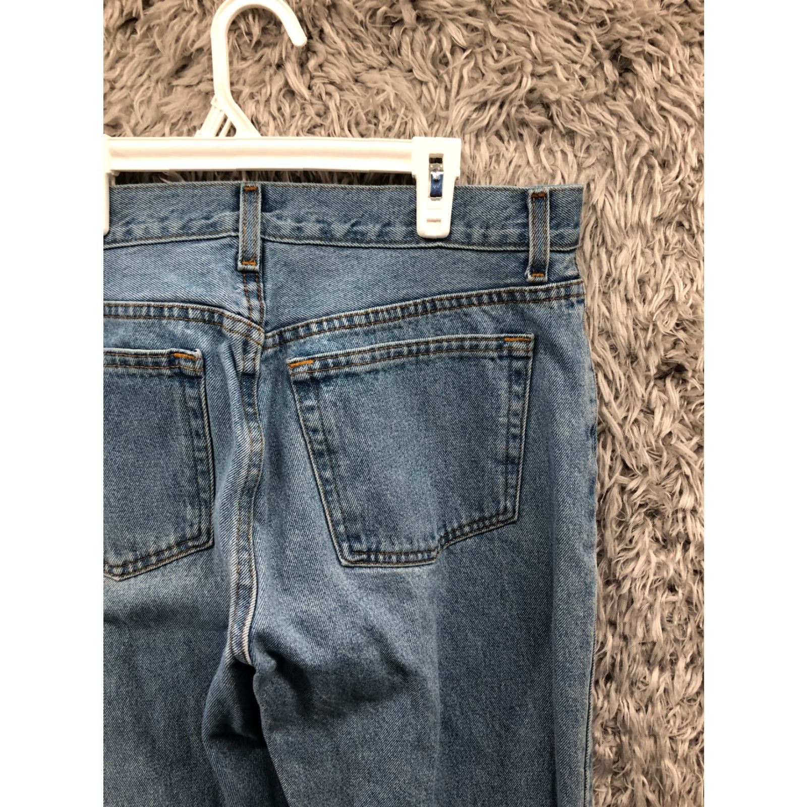 George George Jeans Size 32x32 Mens Mid Rise Straight Leg Stone Wash Blue Denim Jeans Mens Regular 5-Pocket Denim George Size US 32 / EU 48 - 6 Thumbnail