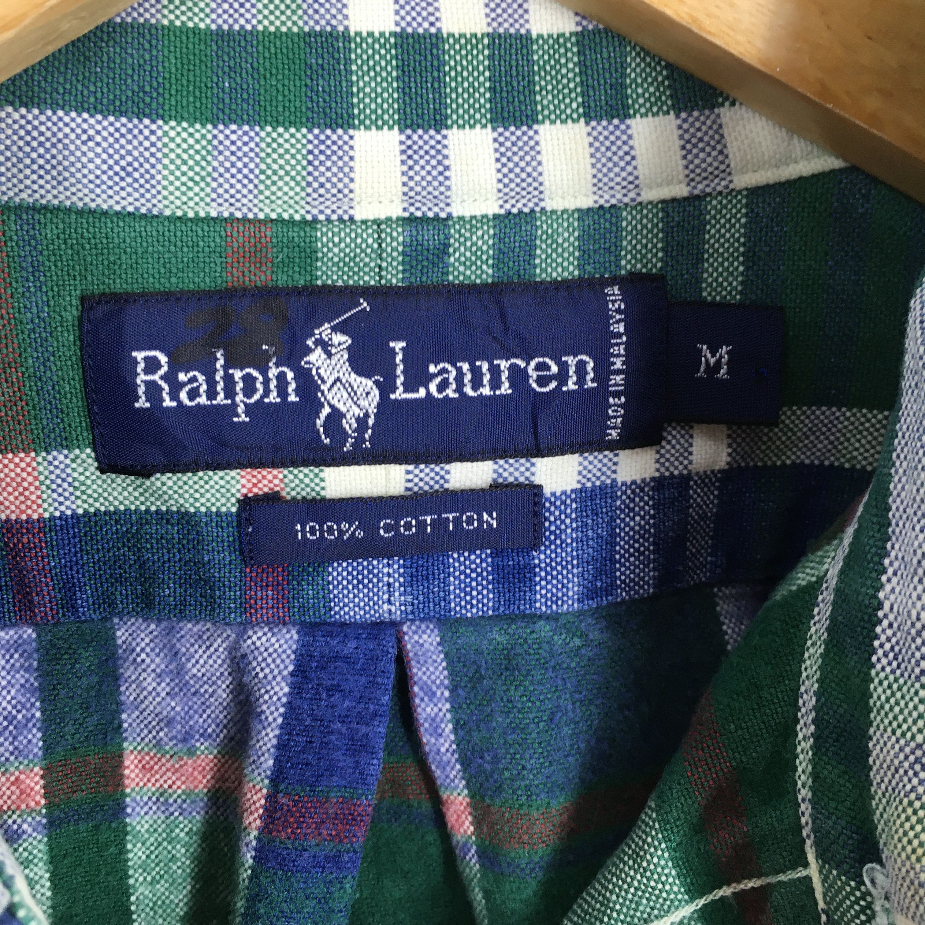 Polo Ralph Lauren Vintage 90s Polo Ralph Lauren Checkered Flannel Shirt Medium Size US M / EU 48-50 / 2 - 5 Thumbnail