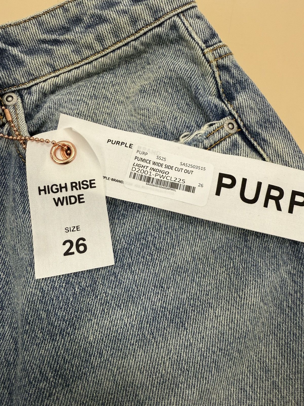 Other Purple Brand Wide Side Cut Jeans Size 26" / US 2 / IT 38 - 2 Thumbnail