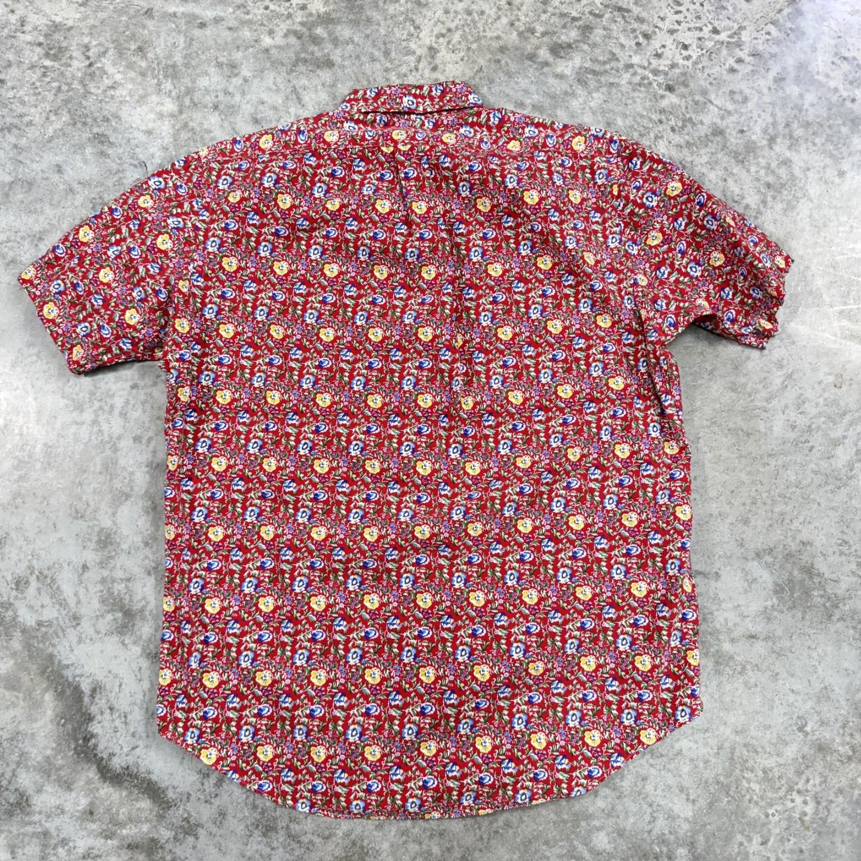 Ralph Lauren Ralph Lauren Shirt Mens Large Red Floral Print Short Sleeve Classic Fit Summer Size US L / EU 52-54 / 3 - 5 Thumbnail