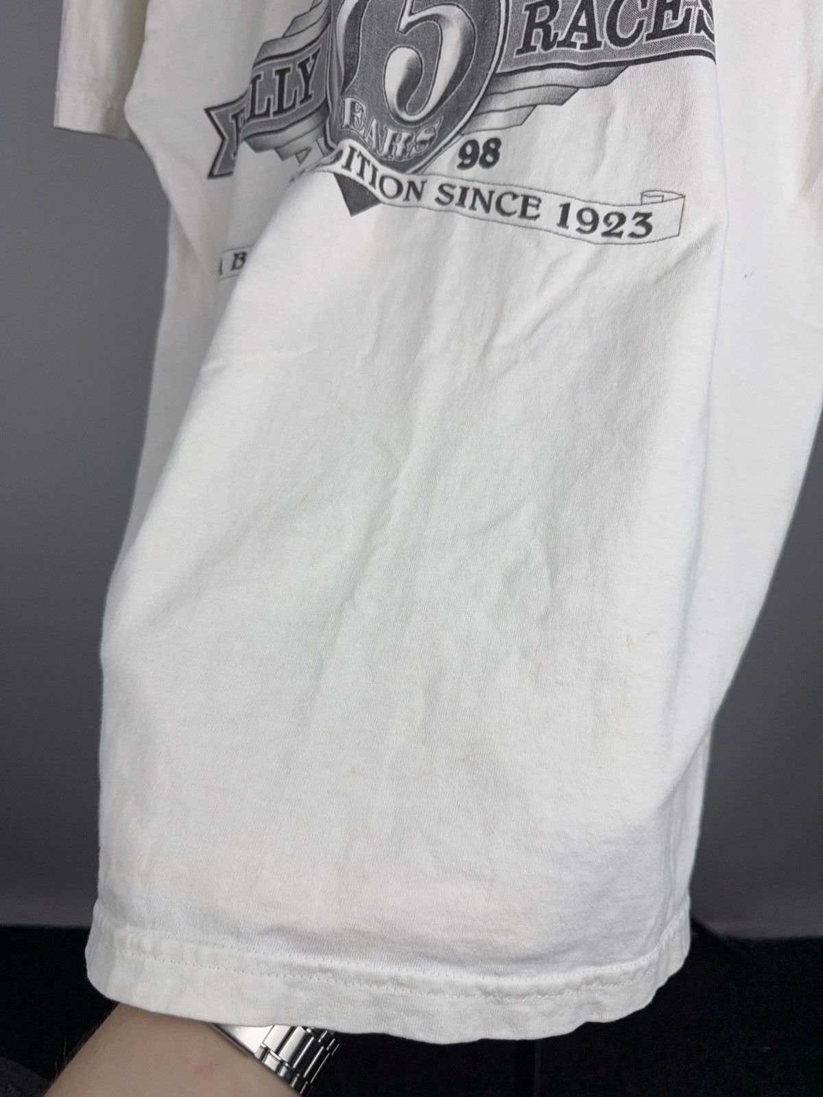 Vintage Vintage 1998 Laconia Moto Bike Week Eagle Biker T-Shirt USA Size US M / EU 48-50 / 2 - 16 Thumbnail