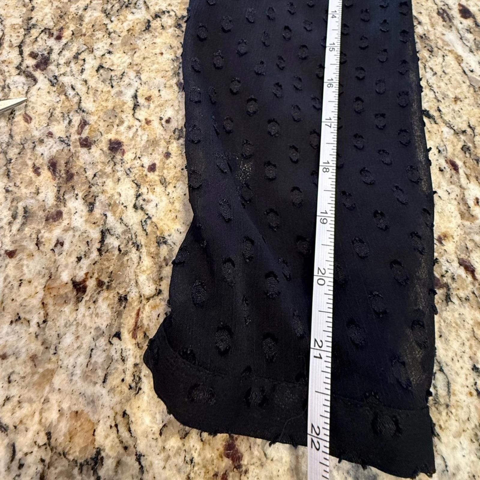 Covington Covington sheer black polka dot button up top SZ M Size M / US 6-8 / IT 42-44 - 9 Thumbnail