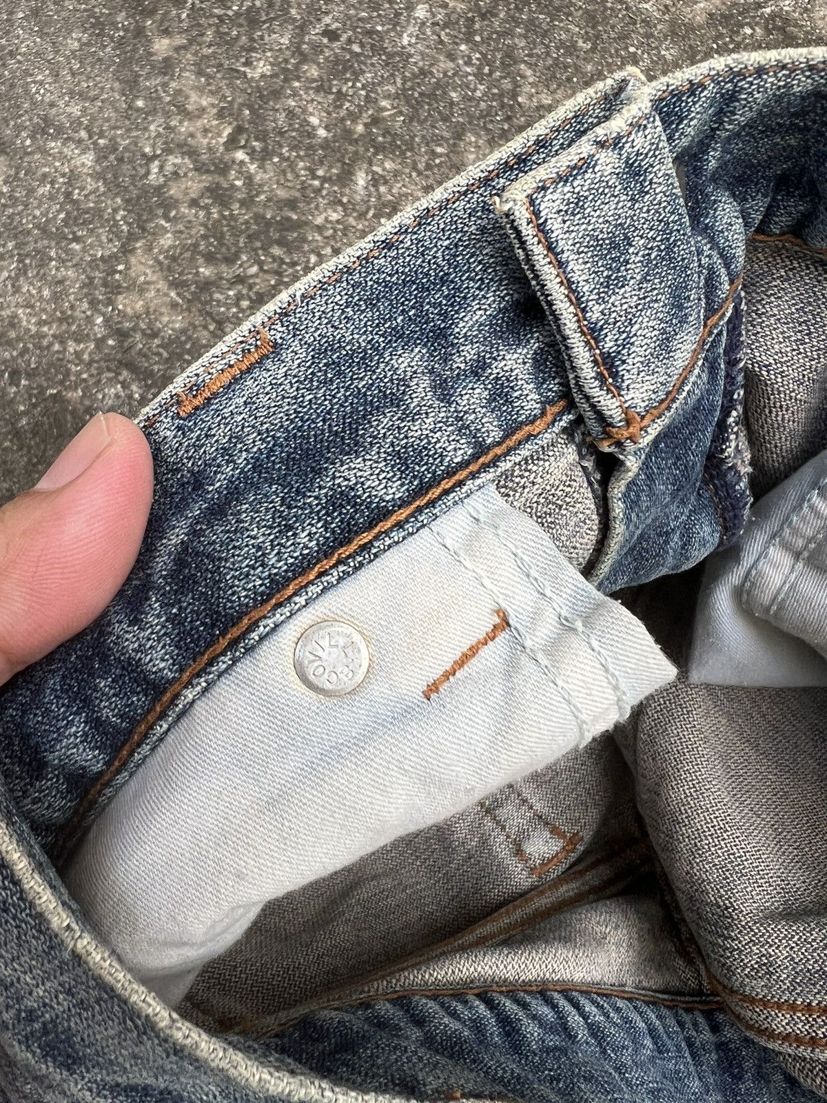 Japanese Brand × Wrangler 💥Flare💥 wrangler Distressed Mud Wash Jeans Size US 30 / EU 46 - 13 Thumbnail