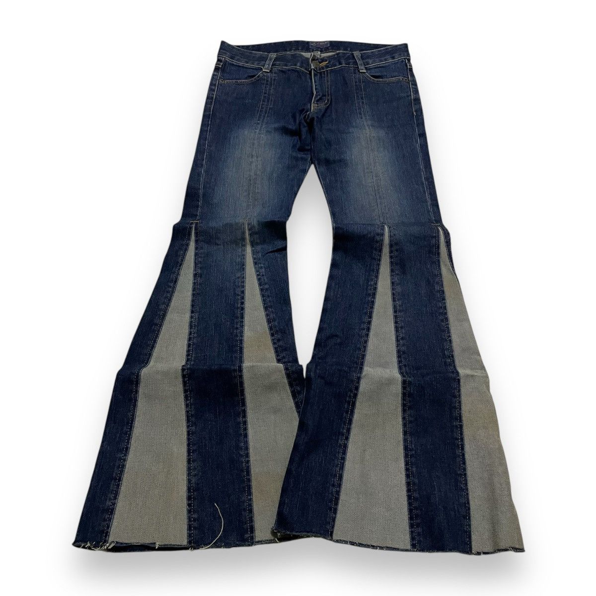 Hysteric Glamour ORIGINAL INDIGO FLARE 70'S CRAZY WIDE RETRO VTG (29×36) Size US 29 - 1 Thumbnail