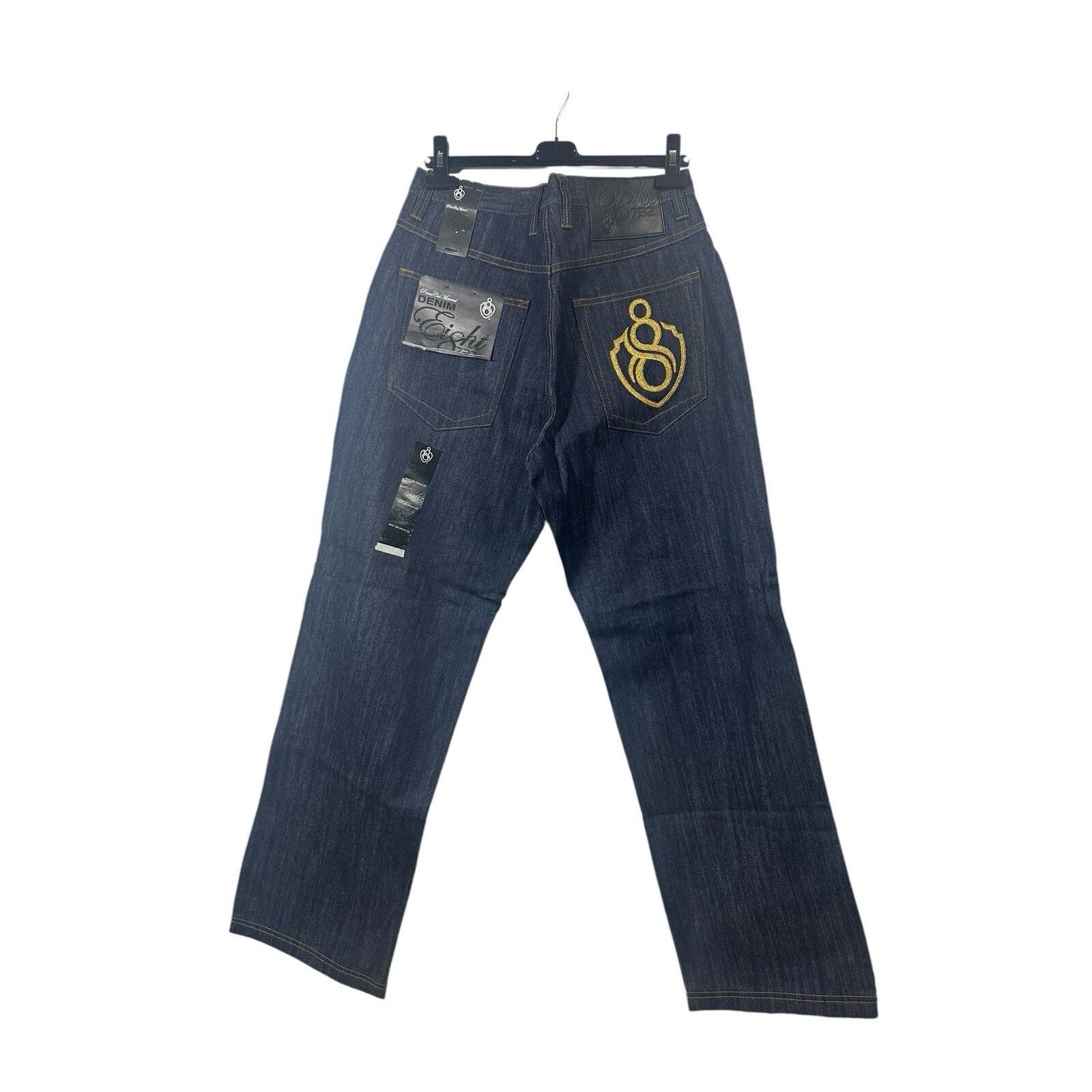 Other Vintage Eight 8 732 Wide Leg Baggy Denim Y2K Hip Hop Size US 34 / EU 50 - 3 Thumbnail