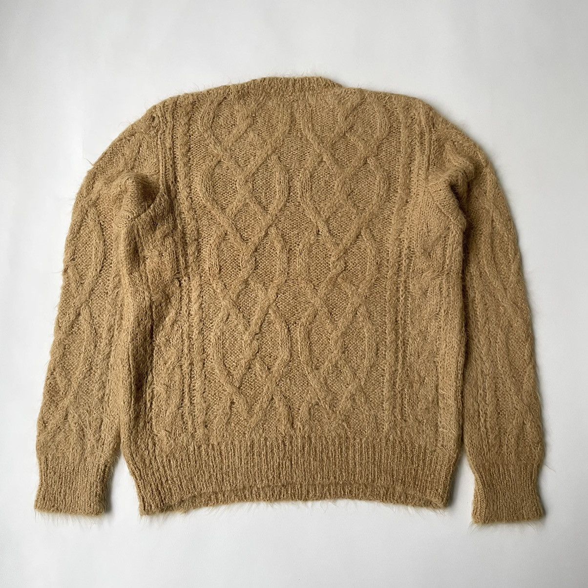 Dries Van Noten Sample Cable Knit Mohair Sweater Size US M / EU 48-50 / 2 - 8 Thumbnail