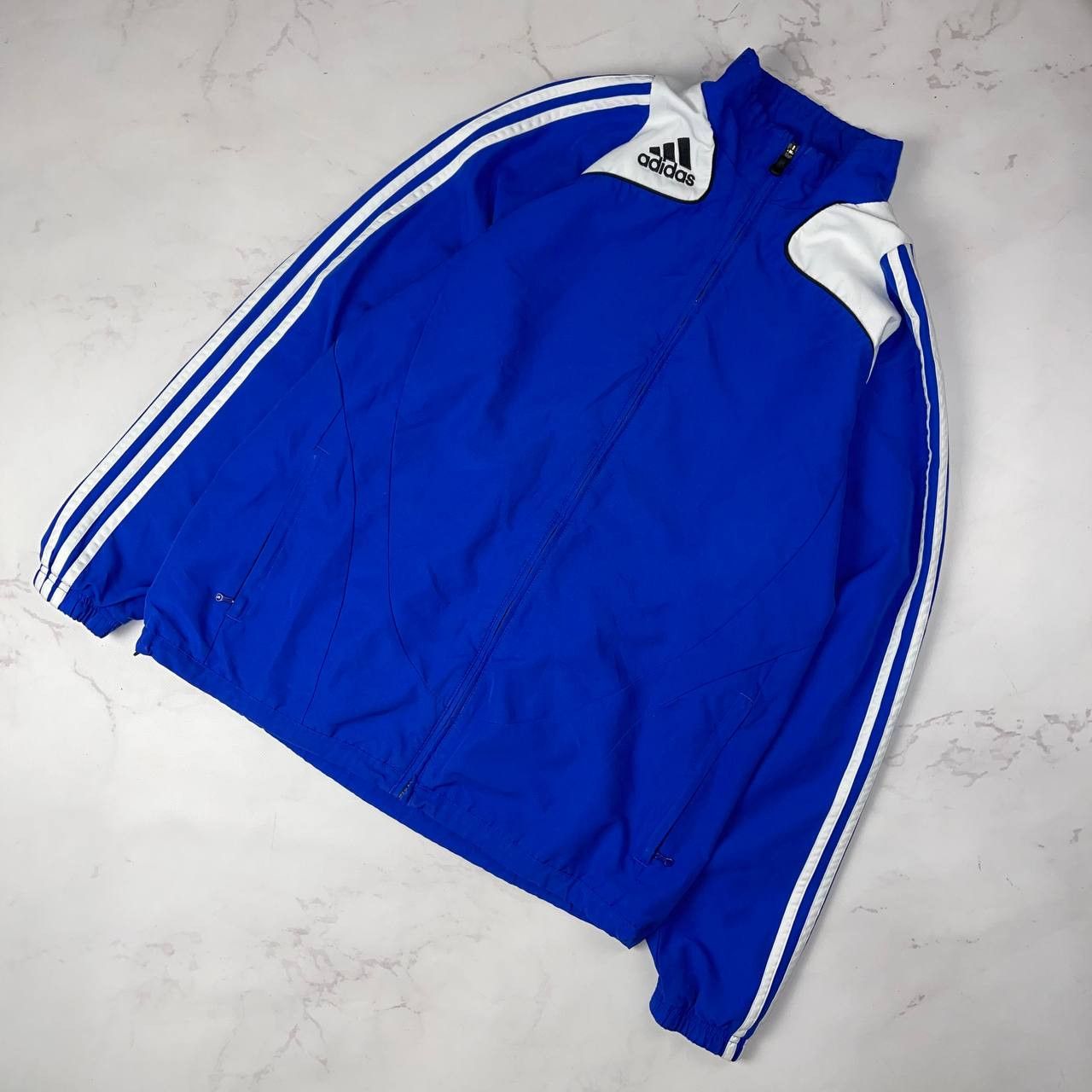 Adidas Adidas Vintage Blue Track Jacket Windbreaker Retro Jacket Size US XL / EU 56 / 4 - 1 Thumbnail